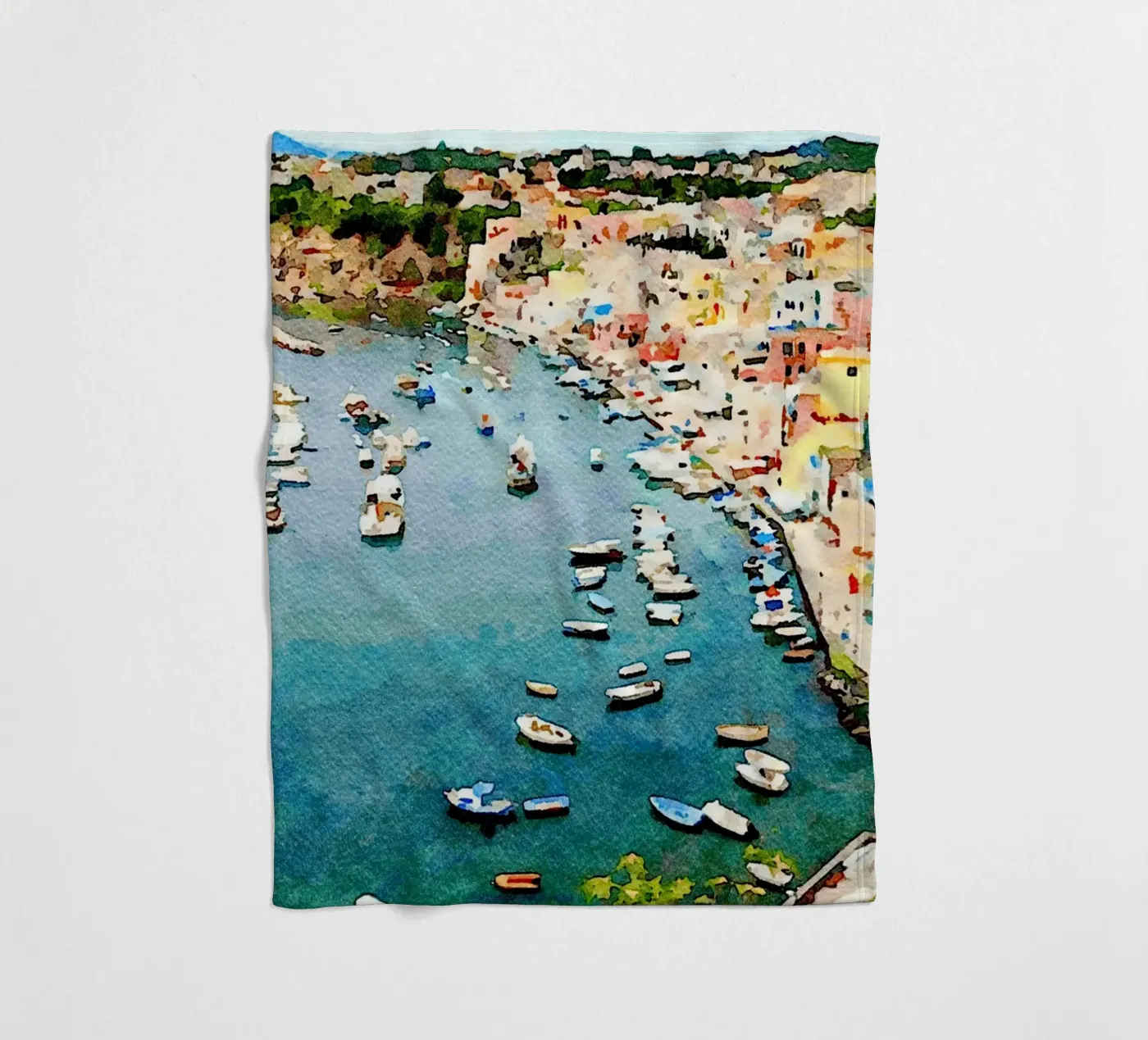 Procida Fleecedecke von Massimo Frascogna