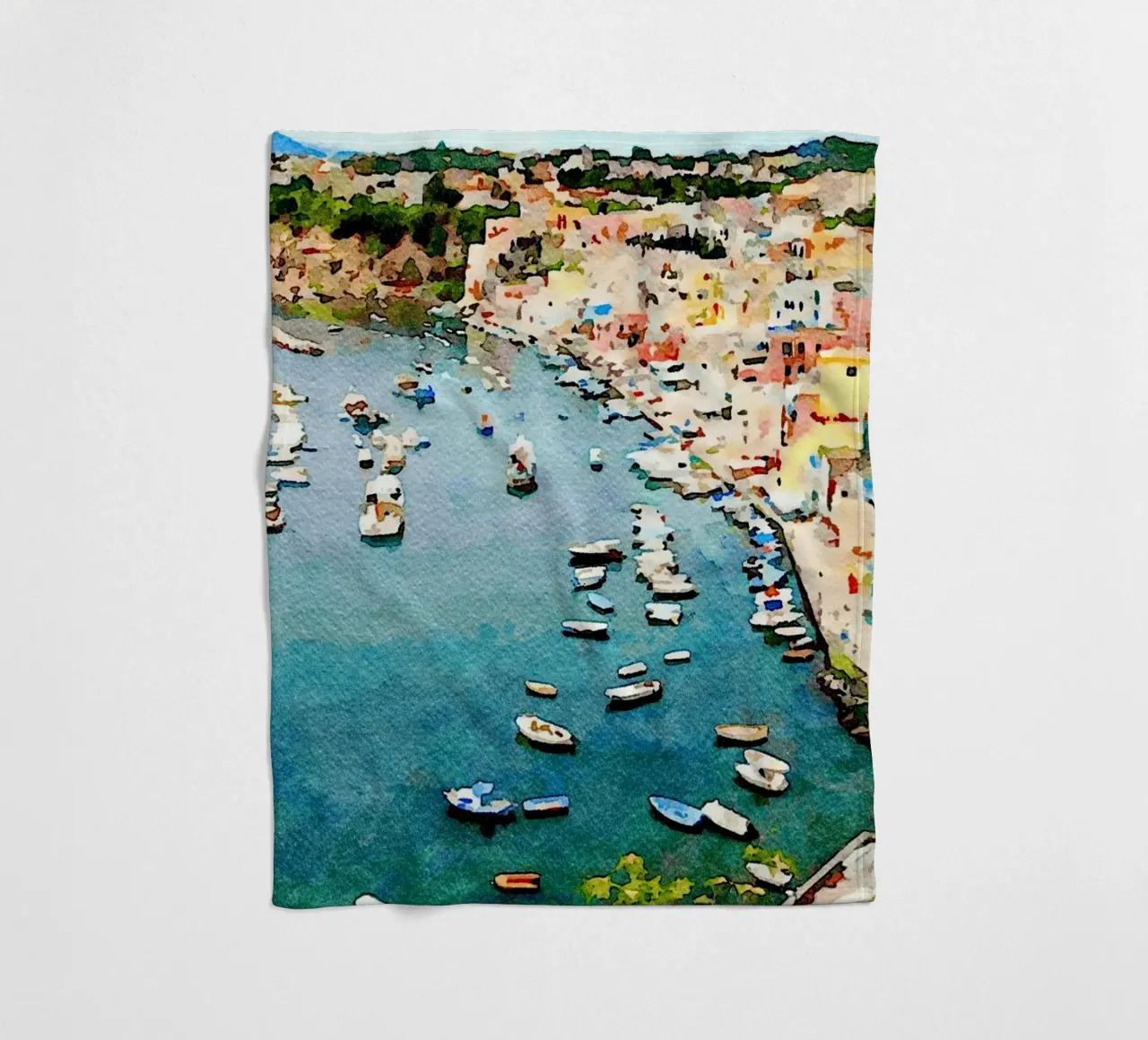 Procida Fleecedecke von Massimo Frascogna