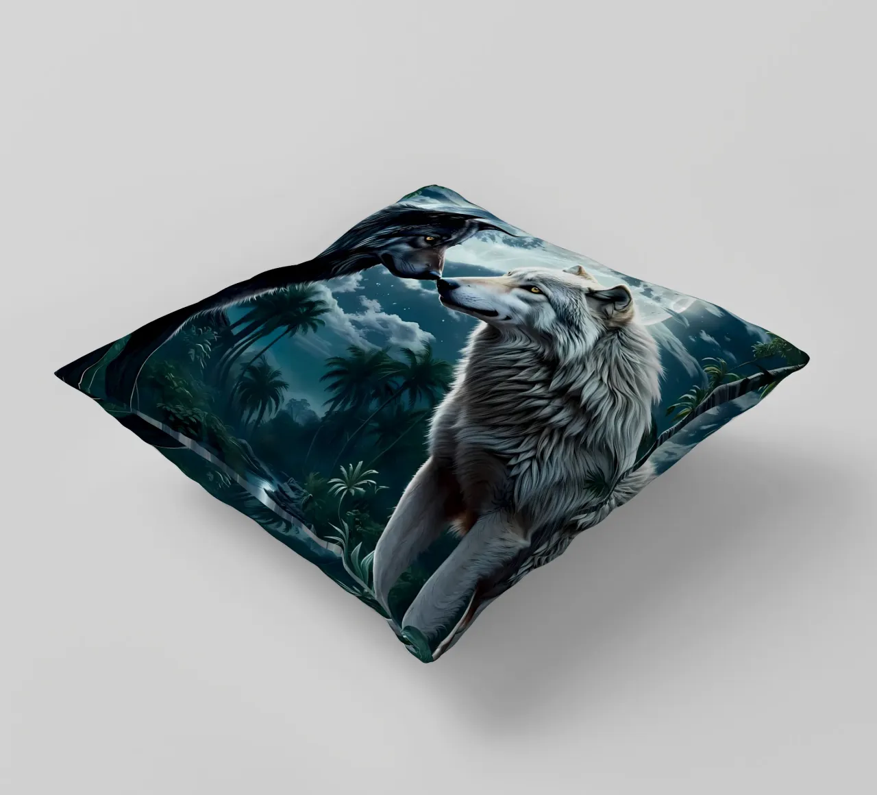 Animale lupo cuscino da Pierre Walton
