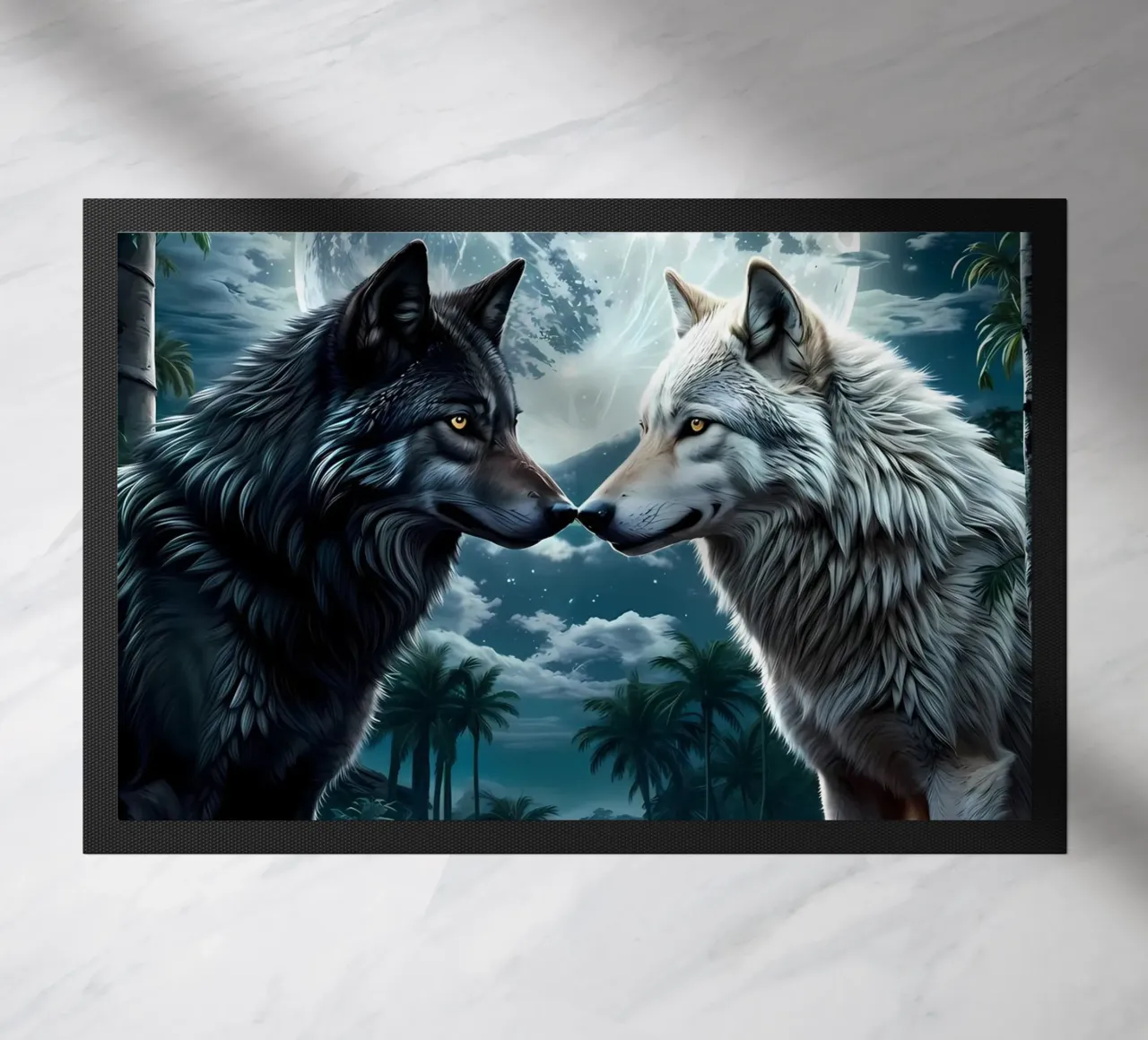 Wolf Dier deurmat van Pierre Walton