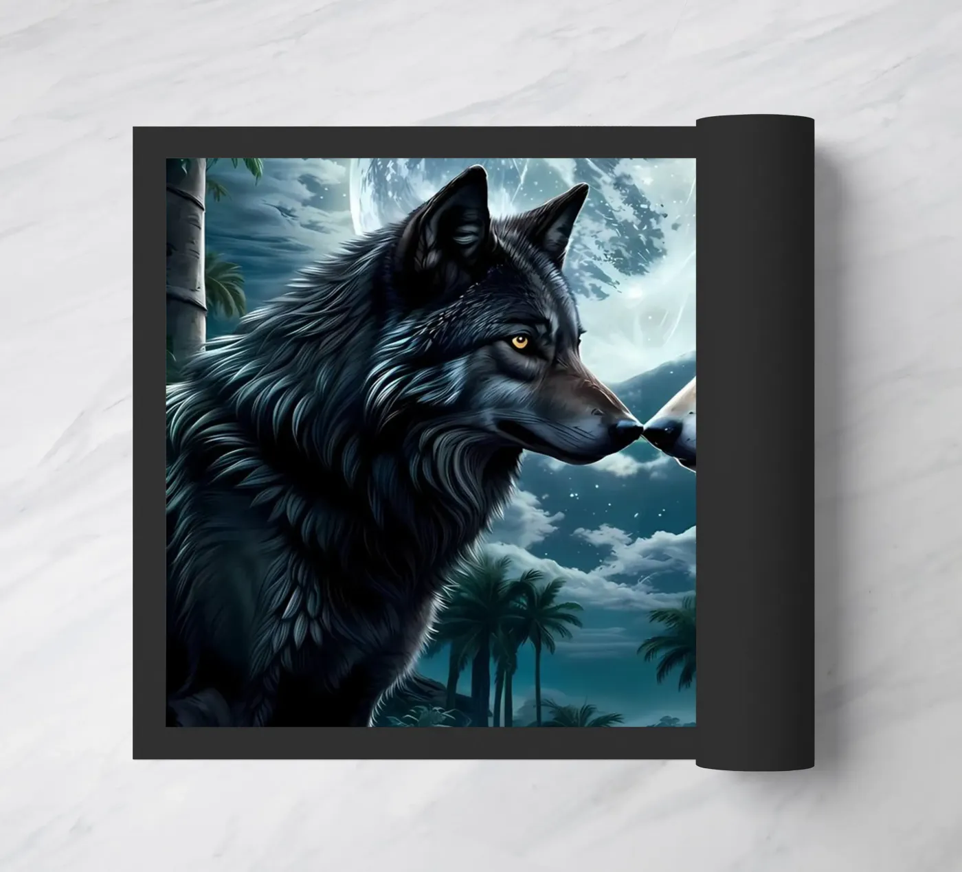 Wolf Animal deurmat van Pierre Walton