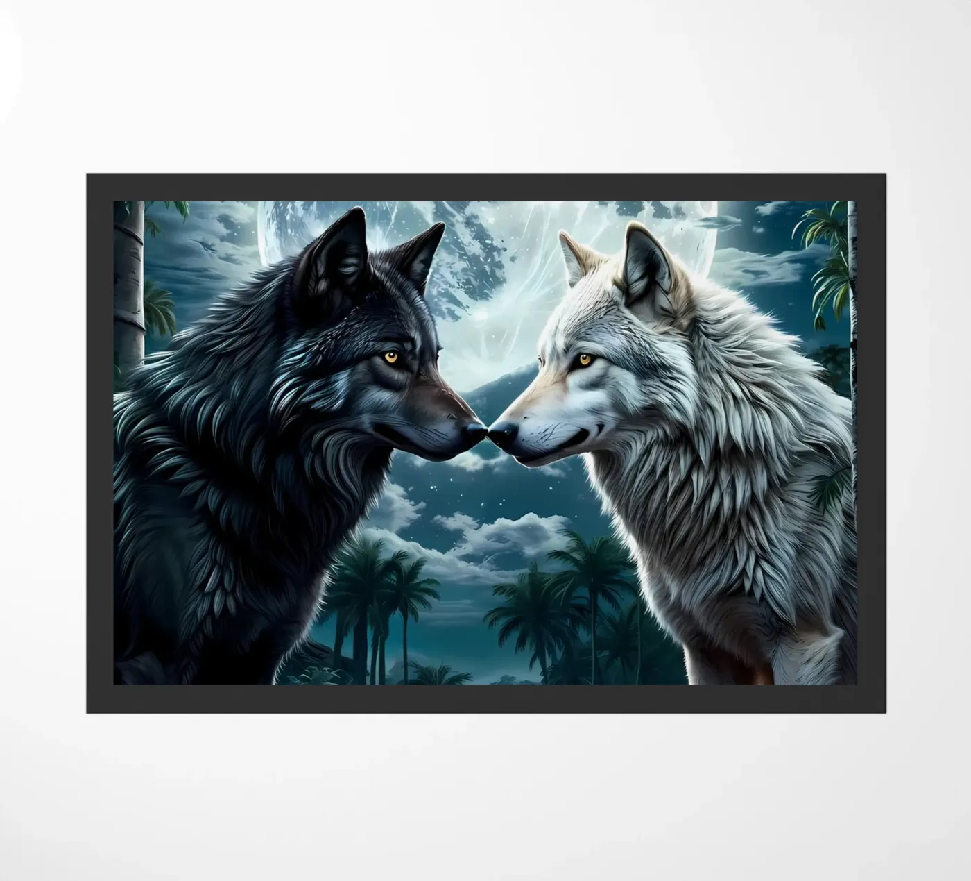 Wolf Animal deurmat van Pierre Walton