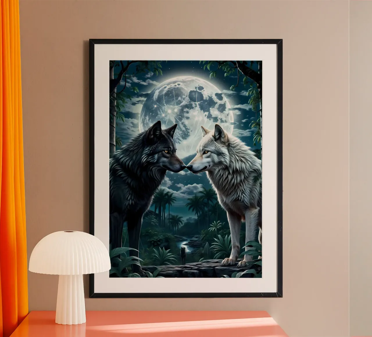 Animale lupo carta hahnemühle da Pierre Walton