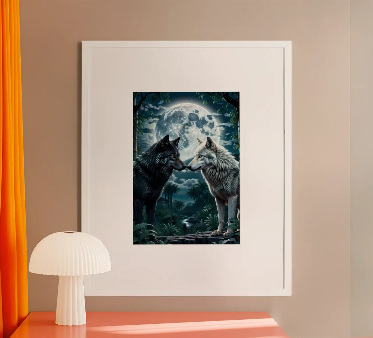 Animale lupo carta hahnemühle da Pierre Walton