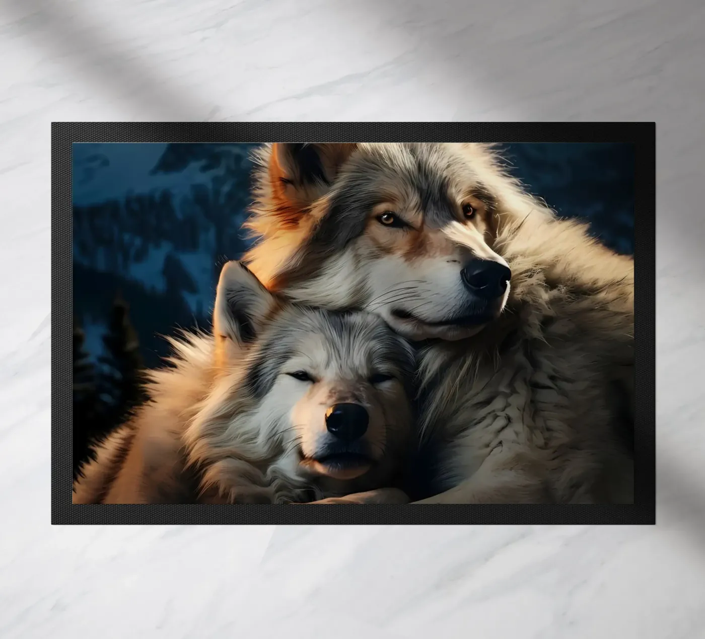 Wolf Dier deurmat van Pierre Walton