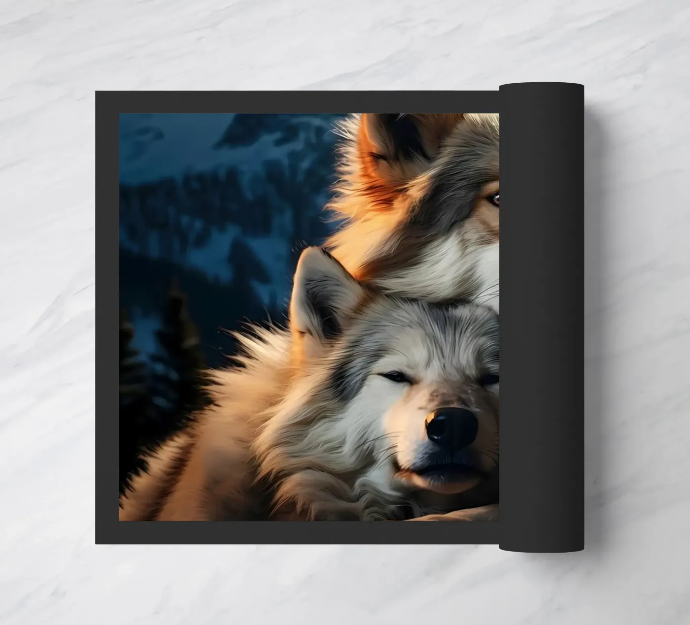 Wolf Dier deurmat van Pierre Walton