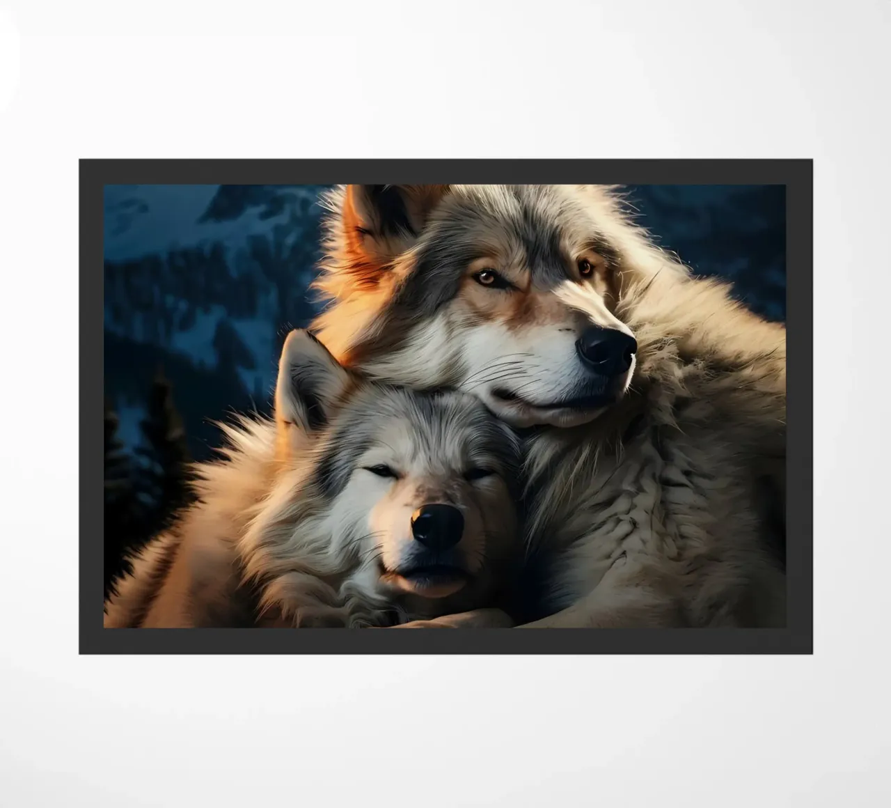 Wolf Dier deurmat van Pierre Walton