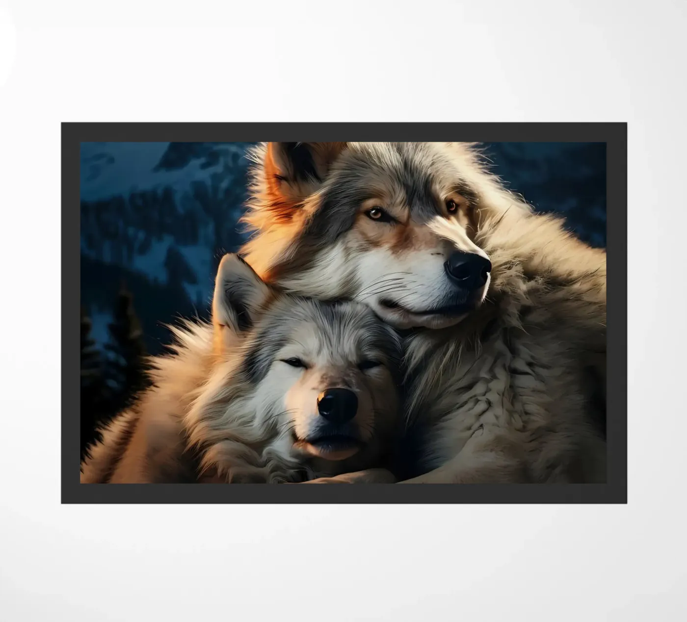 Wolf Dier deurmat van Pierre Walton