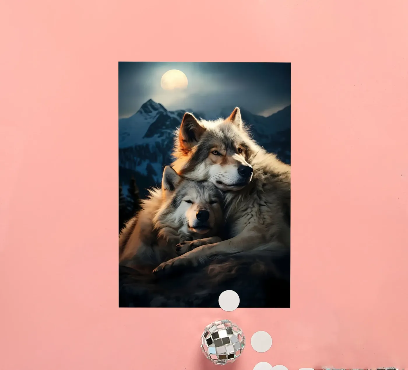 Wolf Animal sticker van Pierre Walton