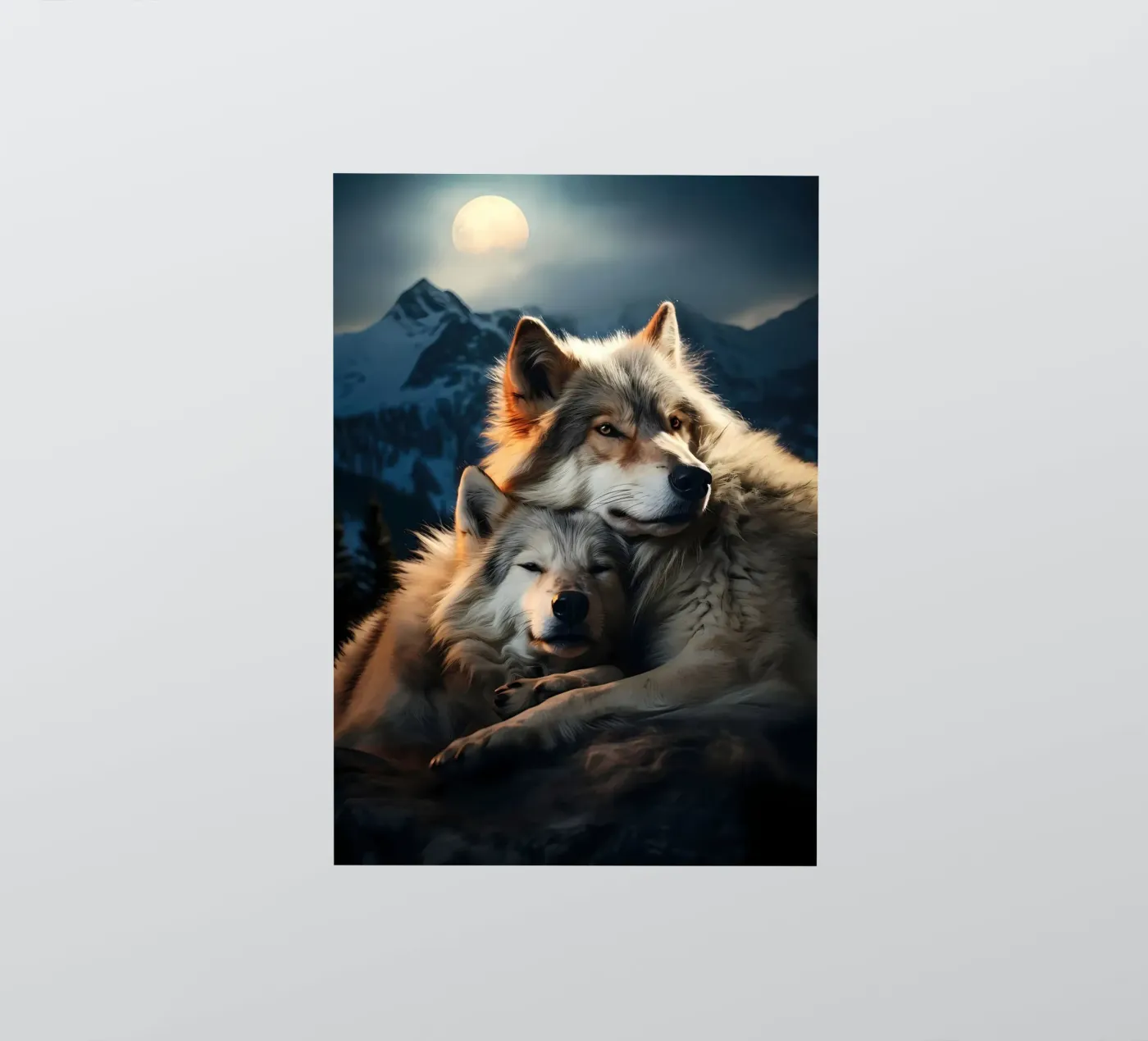 Wolf Animal sticker van Pierre Walton