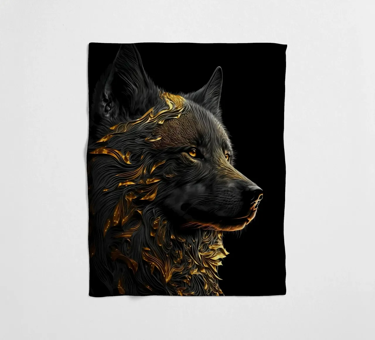 Animale lupo coperta in pile da Pierre Walton