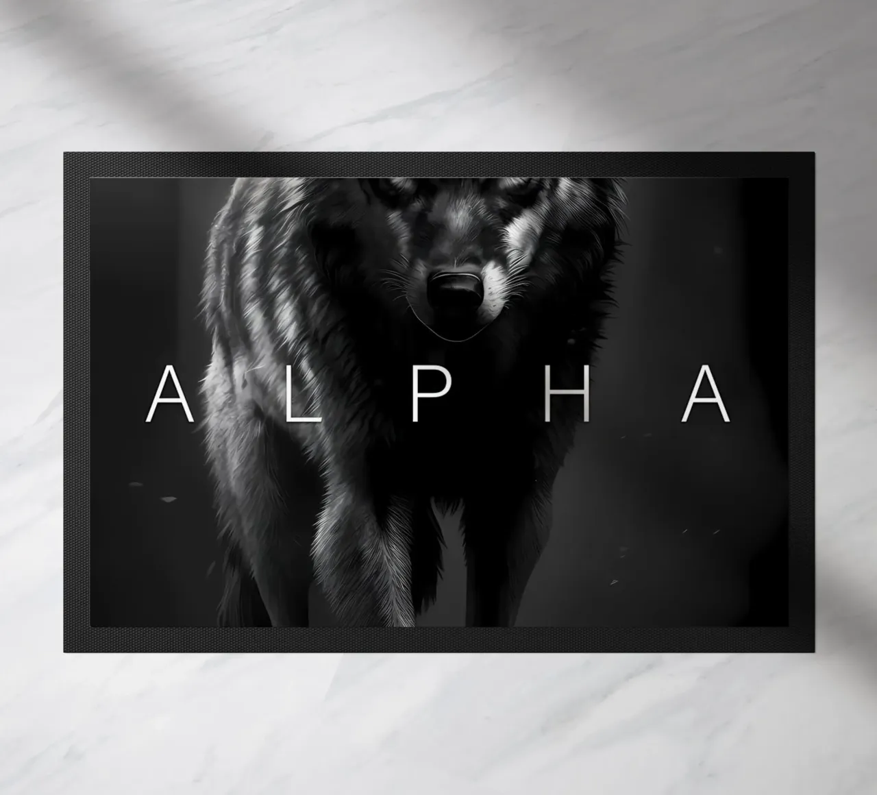 Wolf Dier deurmat van Pierre Walton