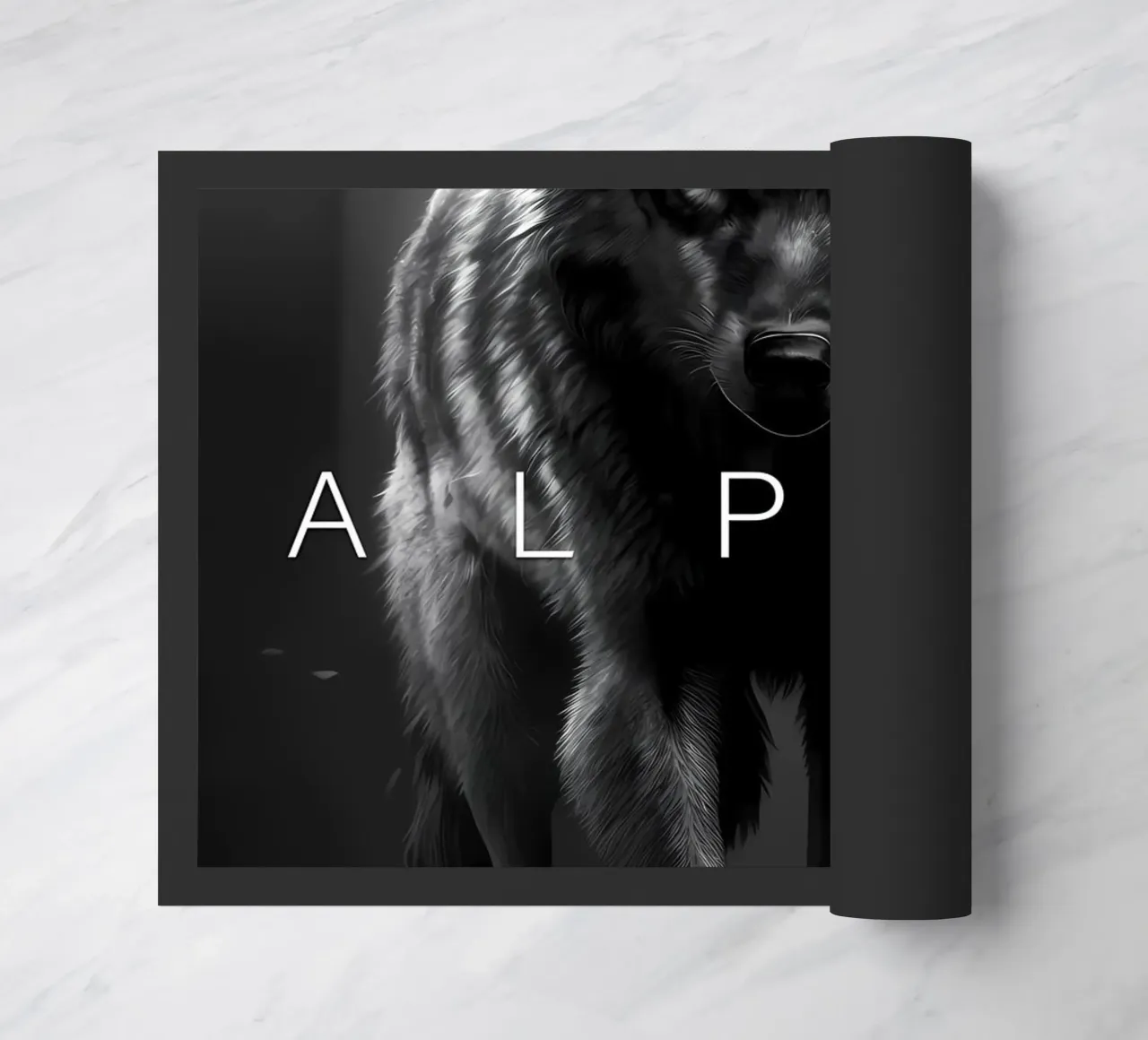 Wolf Dier deurmat van Pierre Walton