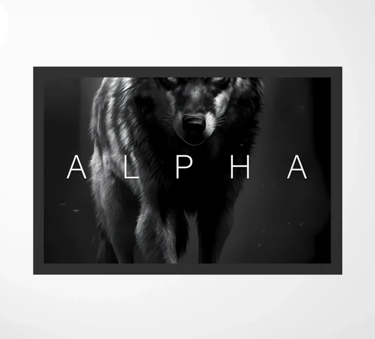 Wolf Dier deurmat van Pierre Walton