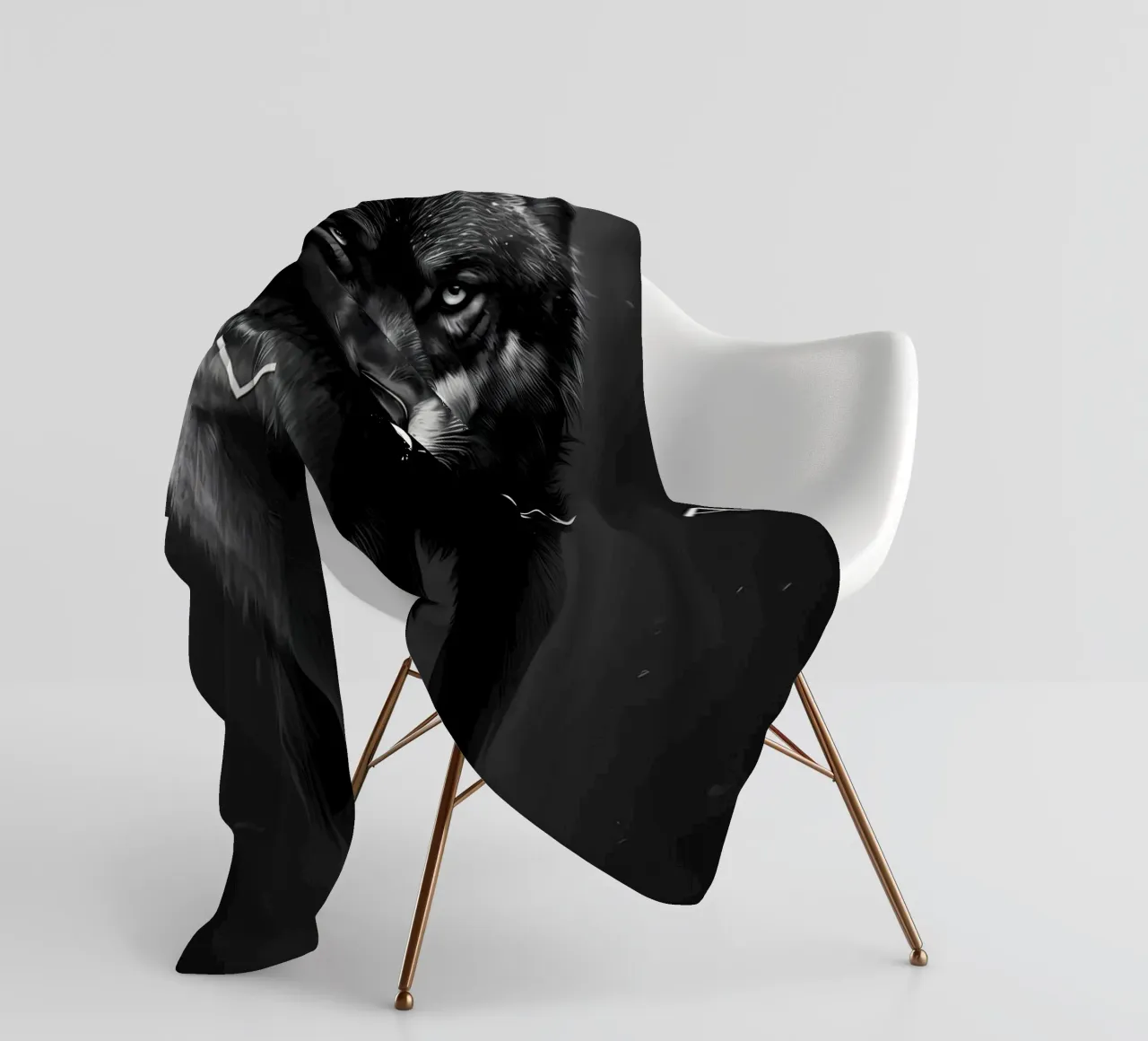 Animale lupo coperta in pile da Pierre Walton