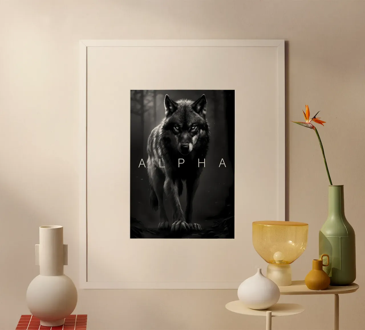 Animale lupo carta hahnemühle da Pierre Walton
