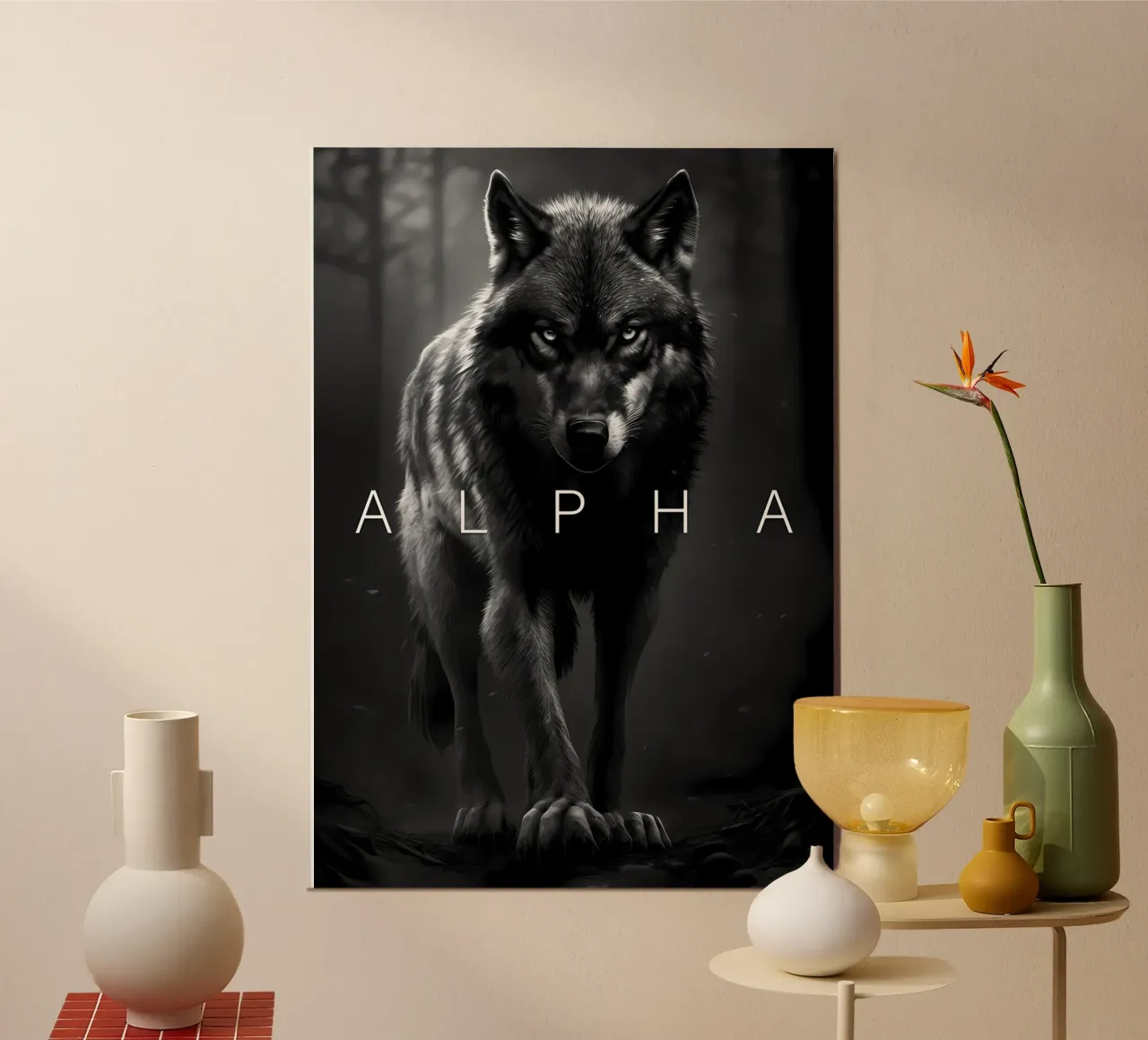 Animale lupo carta hahnemühle da Pierre Walton