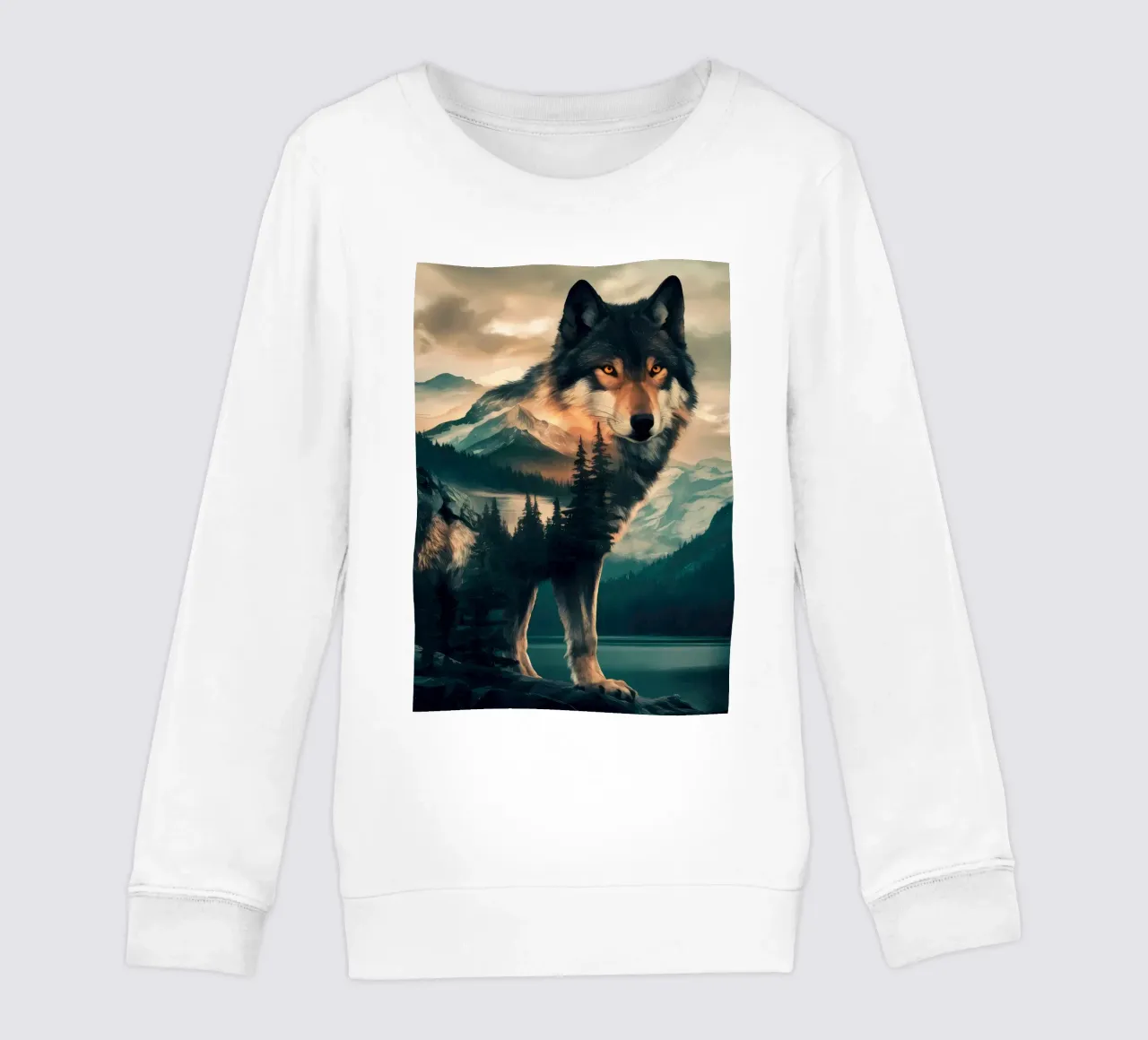 Animale lupo felpa bambino da Pierre Walton