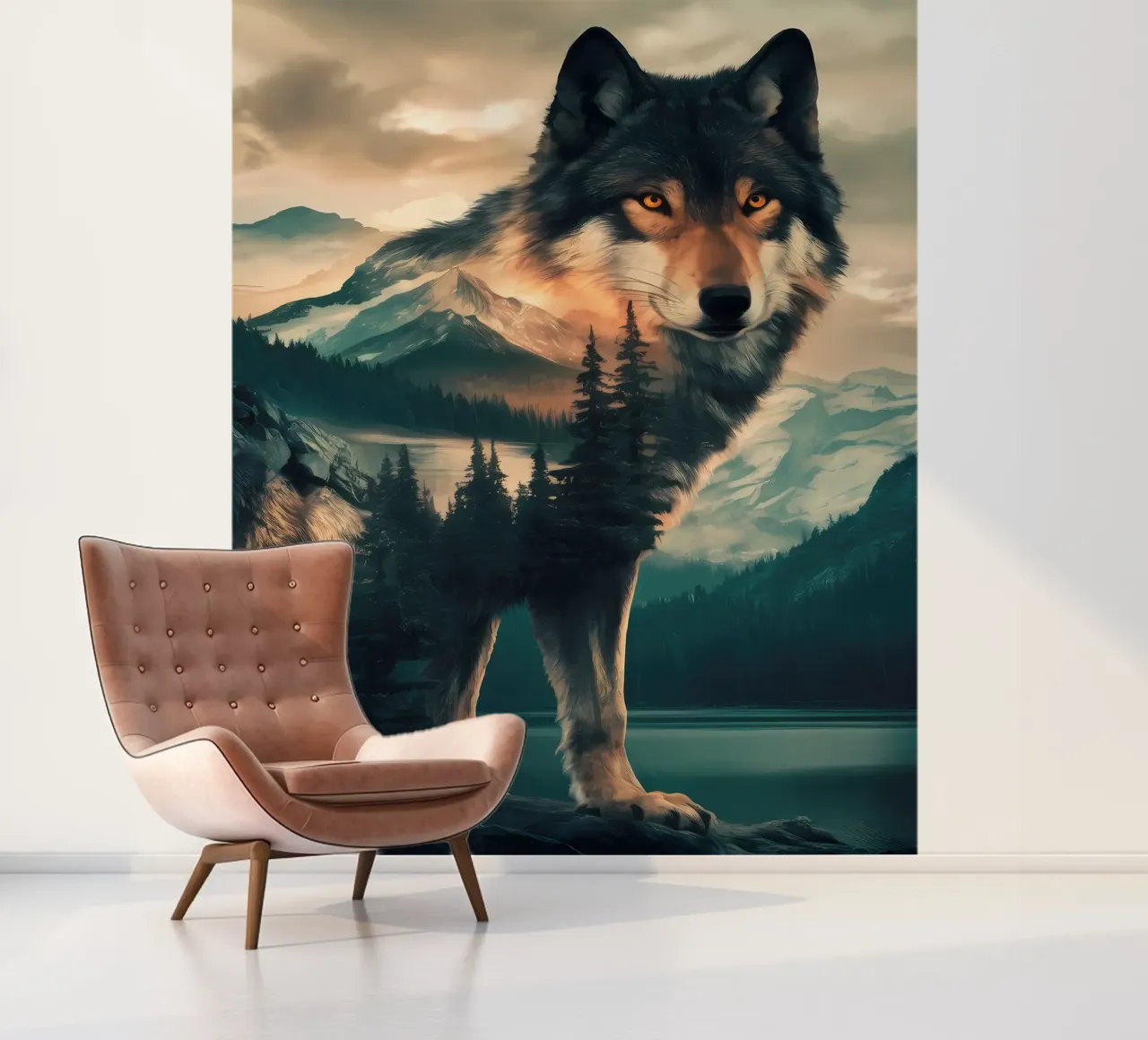 Wolf Animal photo wallpaper by Pierre Walton