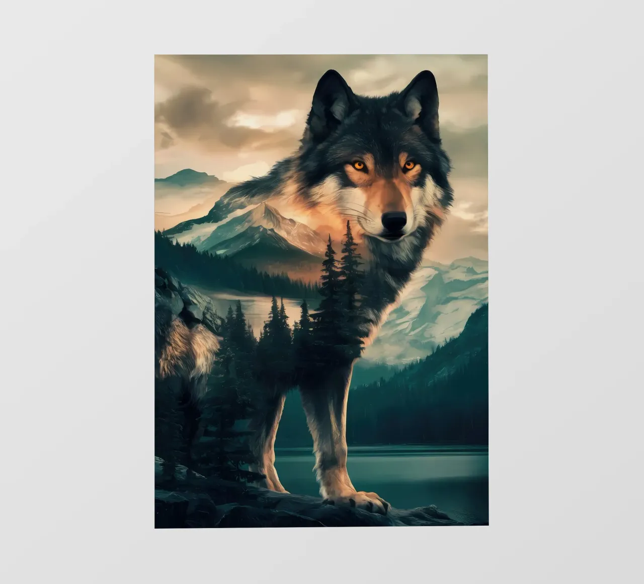 Wolf Animal photo wallpaper by Pierre Walton