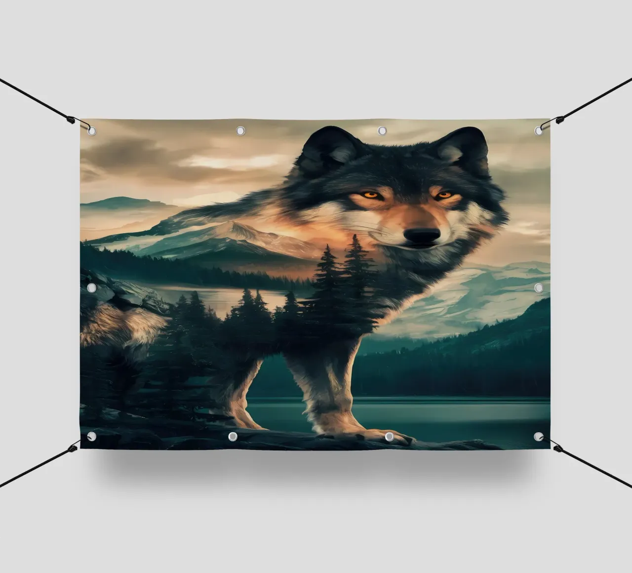 Wolf Animal pvc cover by Pierre Walton