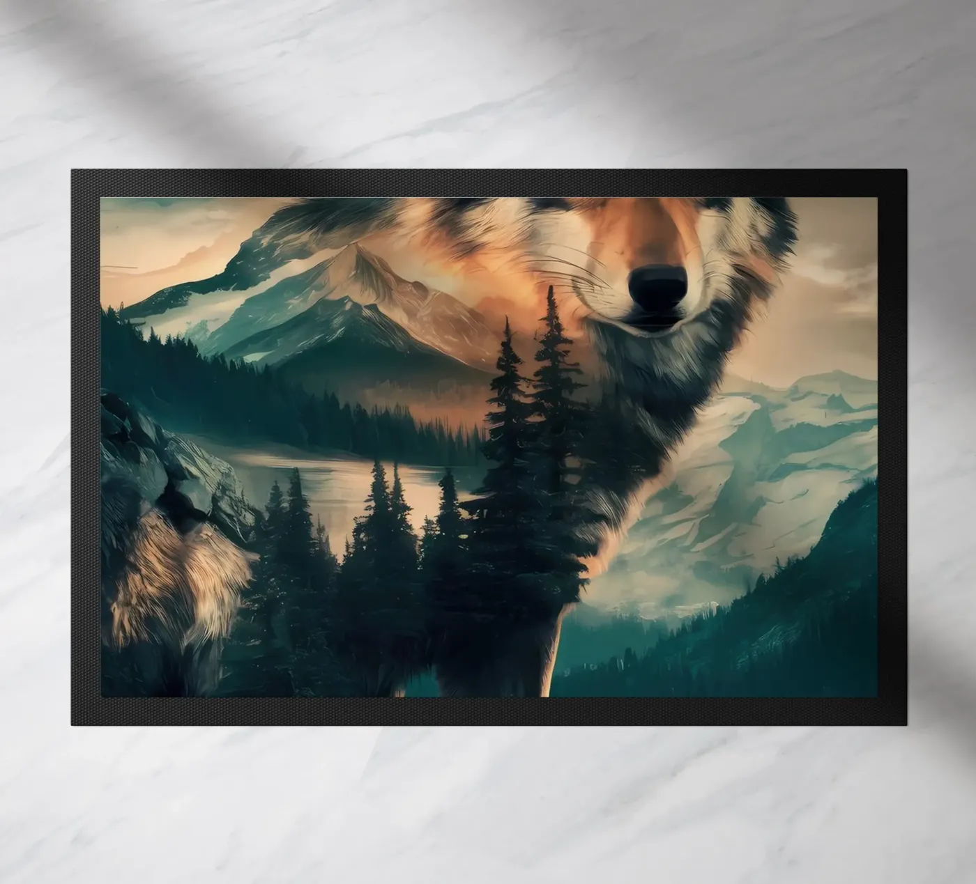 Wolf Dier deurmat van Pierre Walton