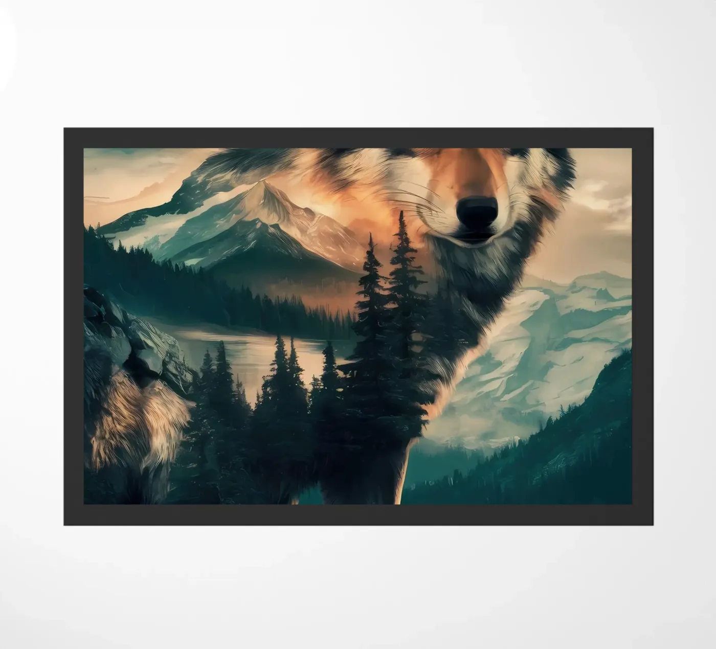 Wolf Dier deurmat van Pierre Walton