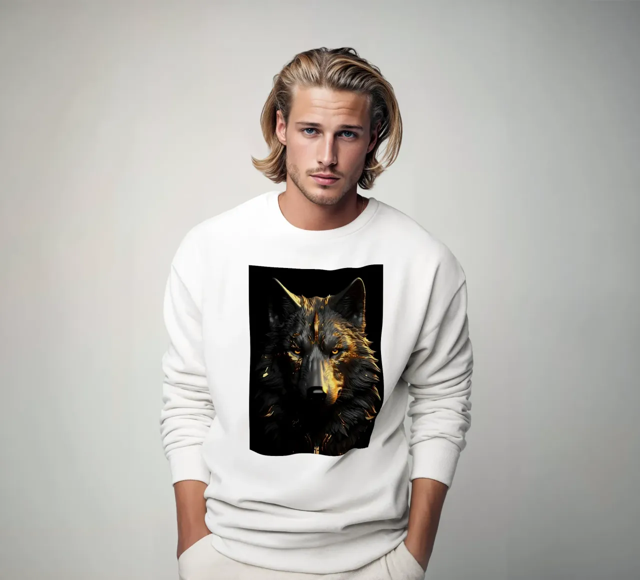 Animale lupo felpa da Pierre Walton
