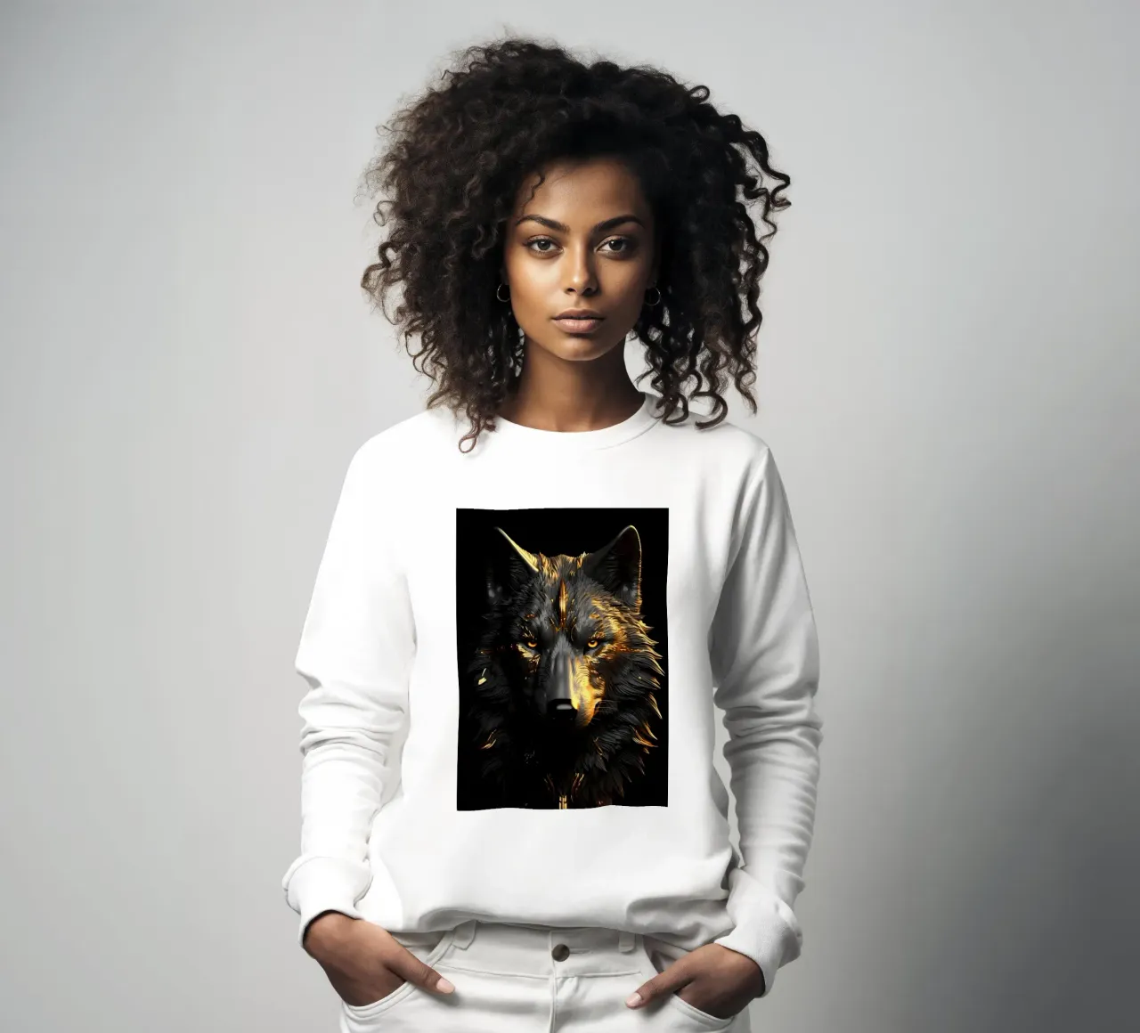 Animale lupo felpa da Pierre Walton
