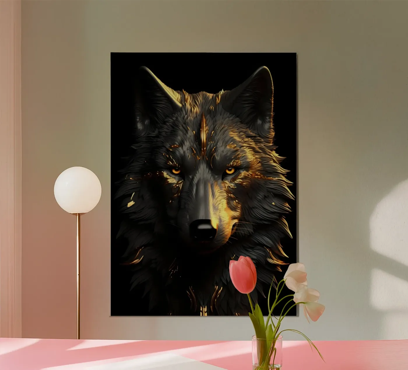 Wolf Animal poster van Pierre Walton