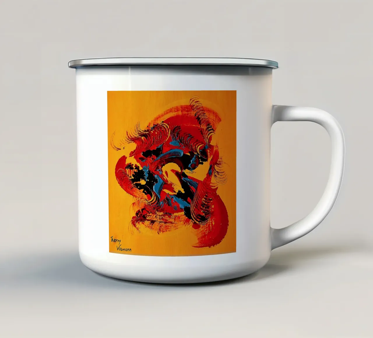 3D DREAM 2 tazza in smalto da Thierry Vobmann Abstract painting