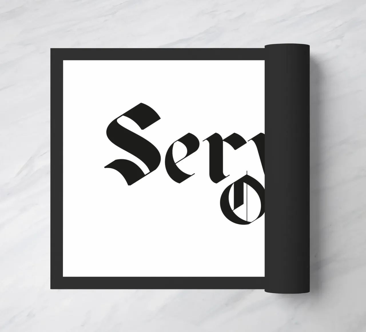 Servus felpudo de Flo Klein