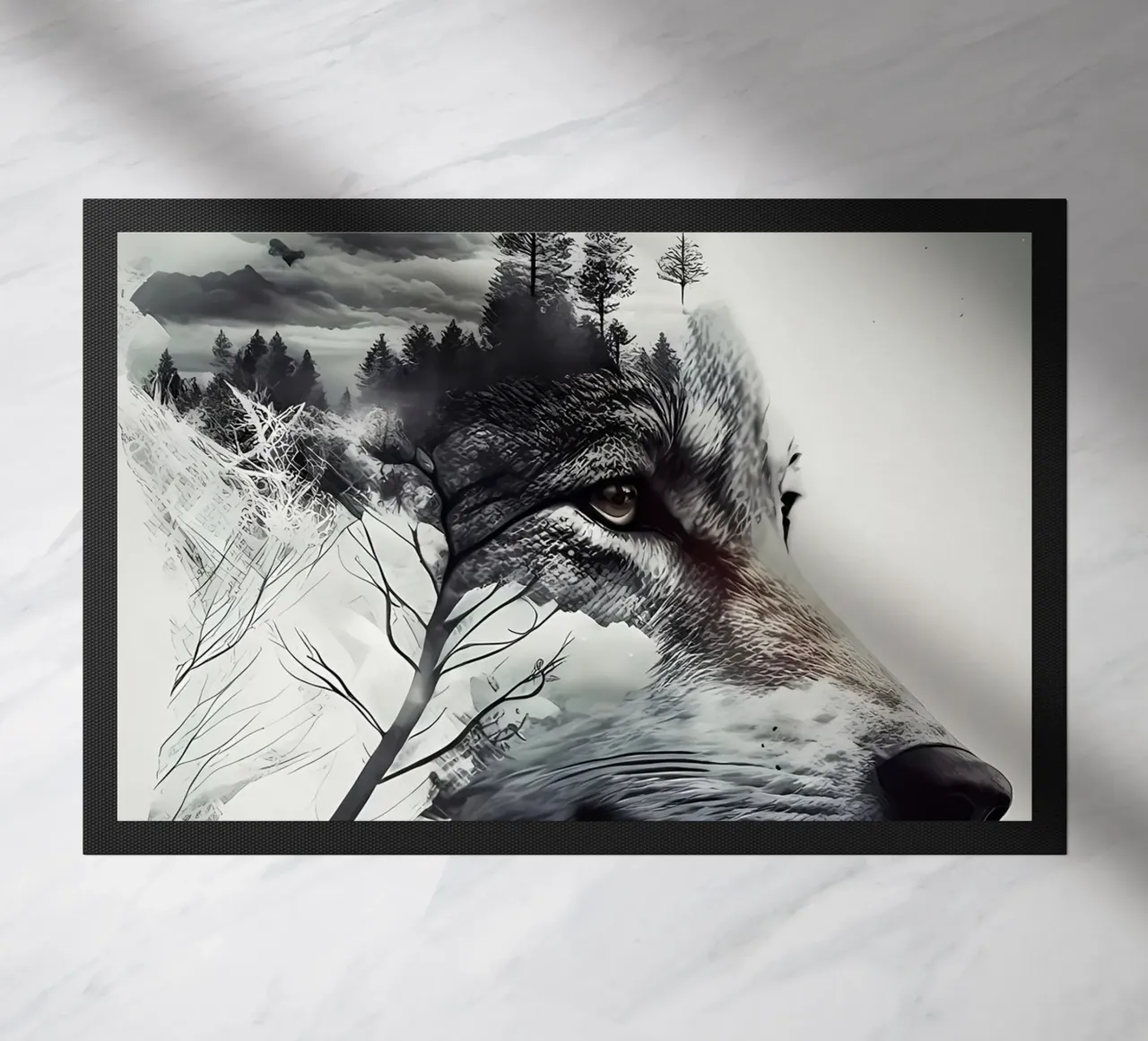 Wolf Dier deurmat van Pierre Walton