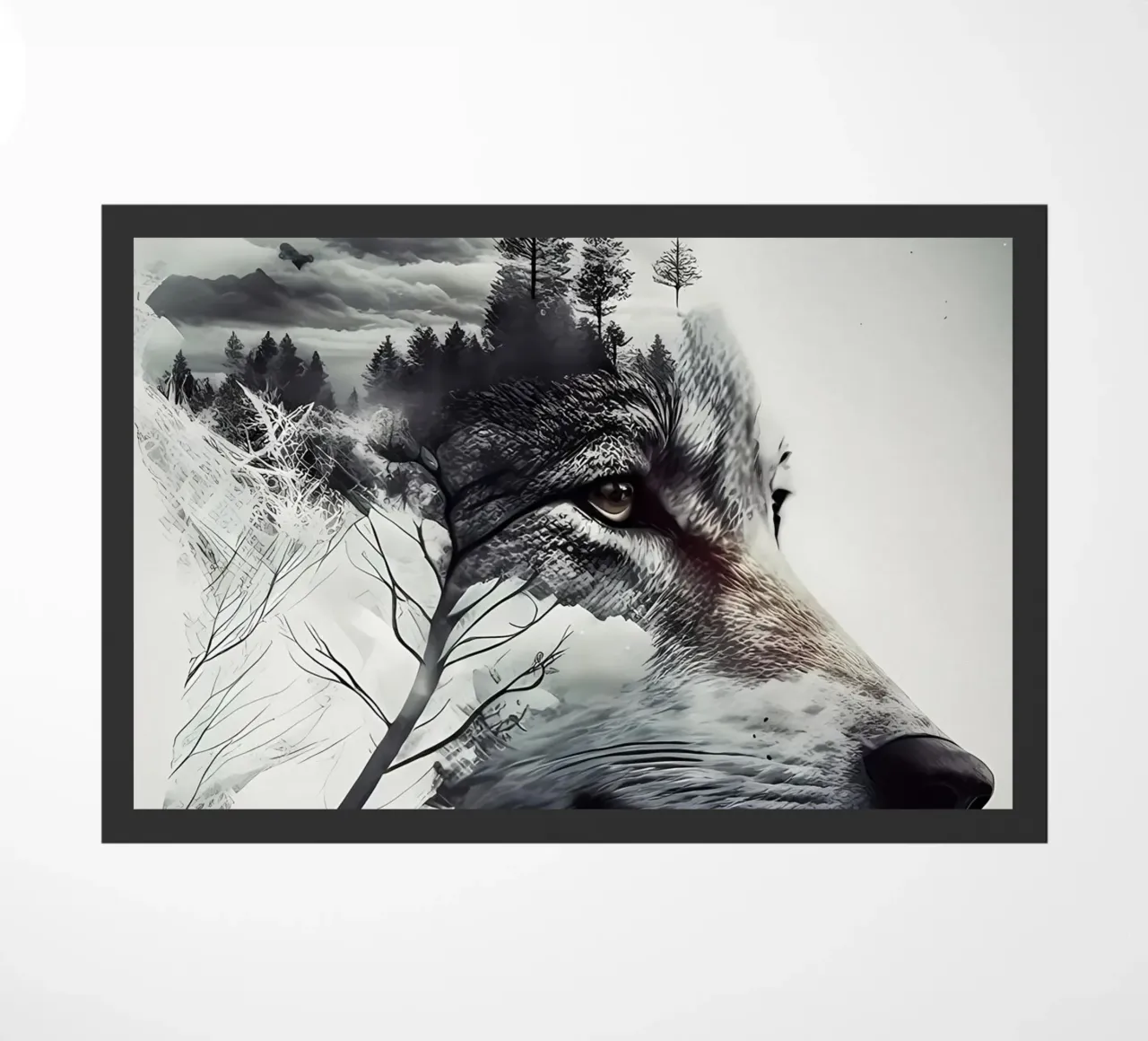 Wolf Dier deurmat van Pierre Walton