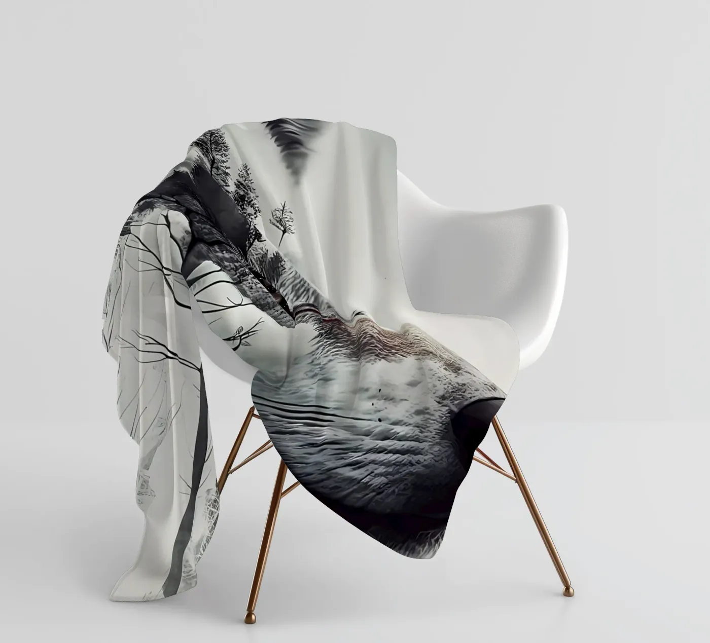 Wolf Dier fleecedeken van Pierre Walton