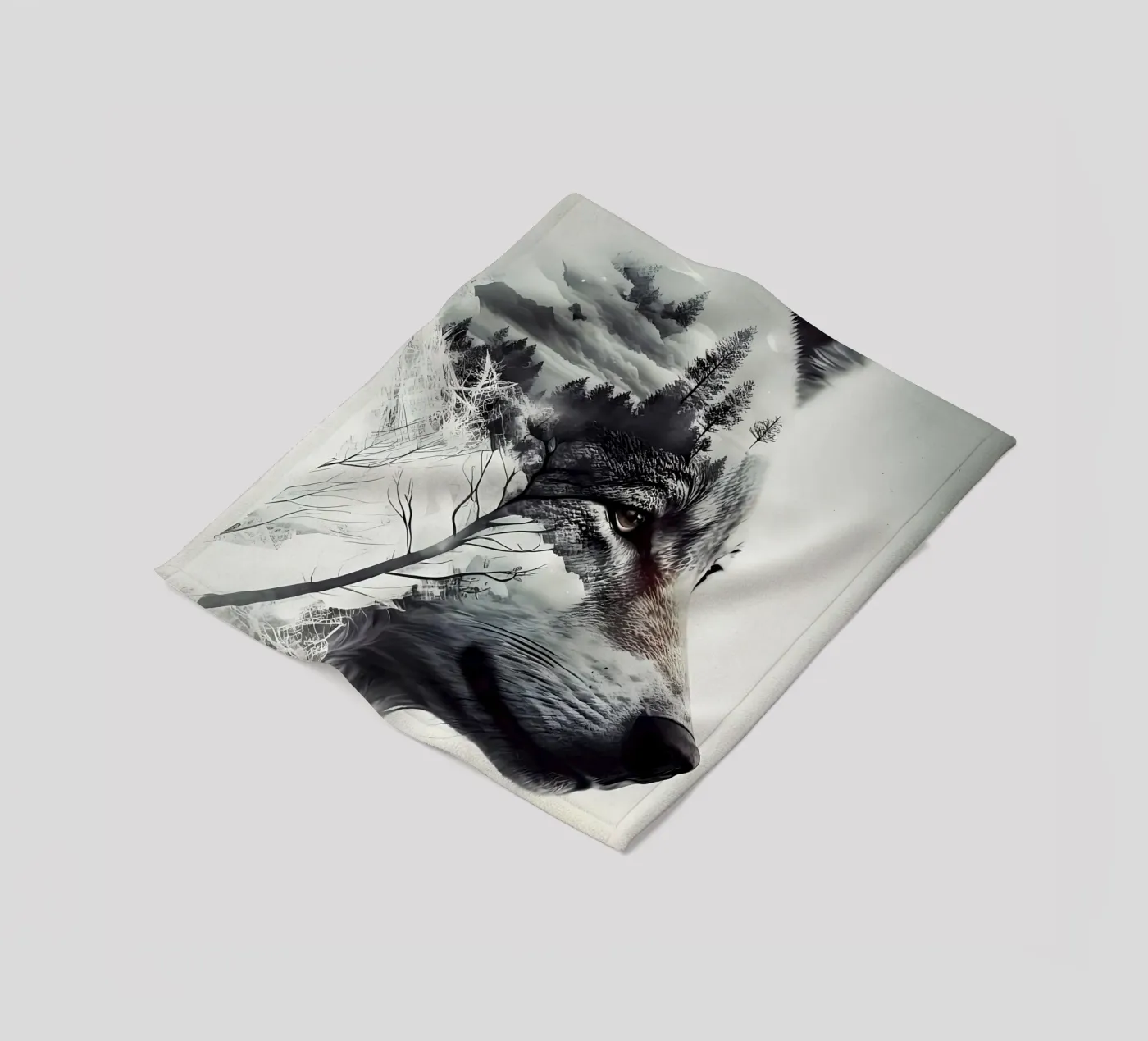 Wolf Dier fleecedeken van Pierre Walton