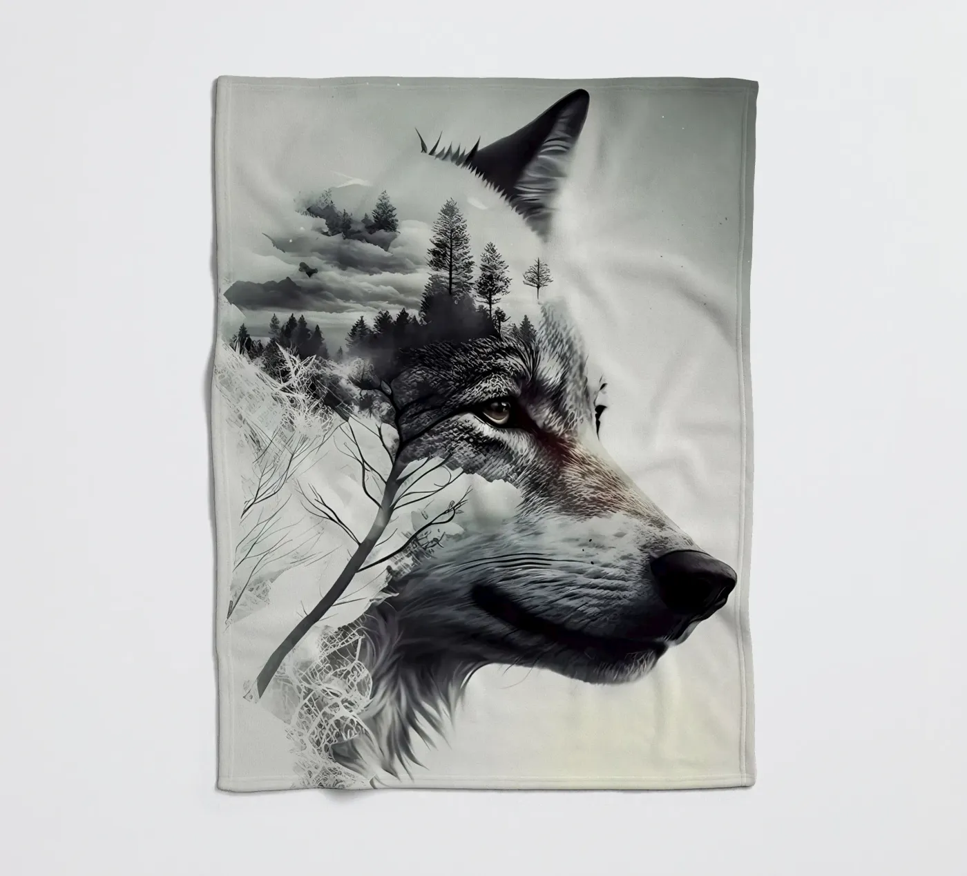 Wolf Dier fleecedeken van Pierre Walton