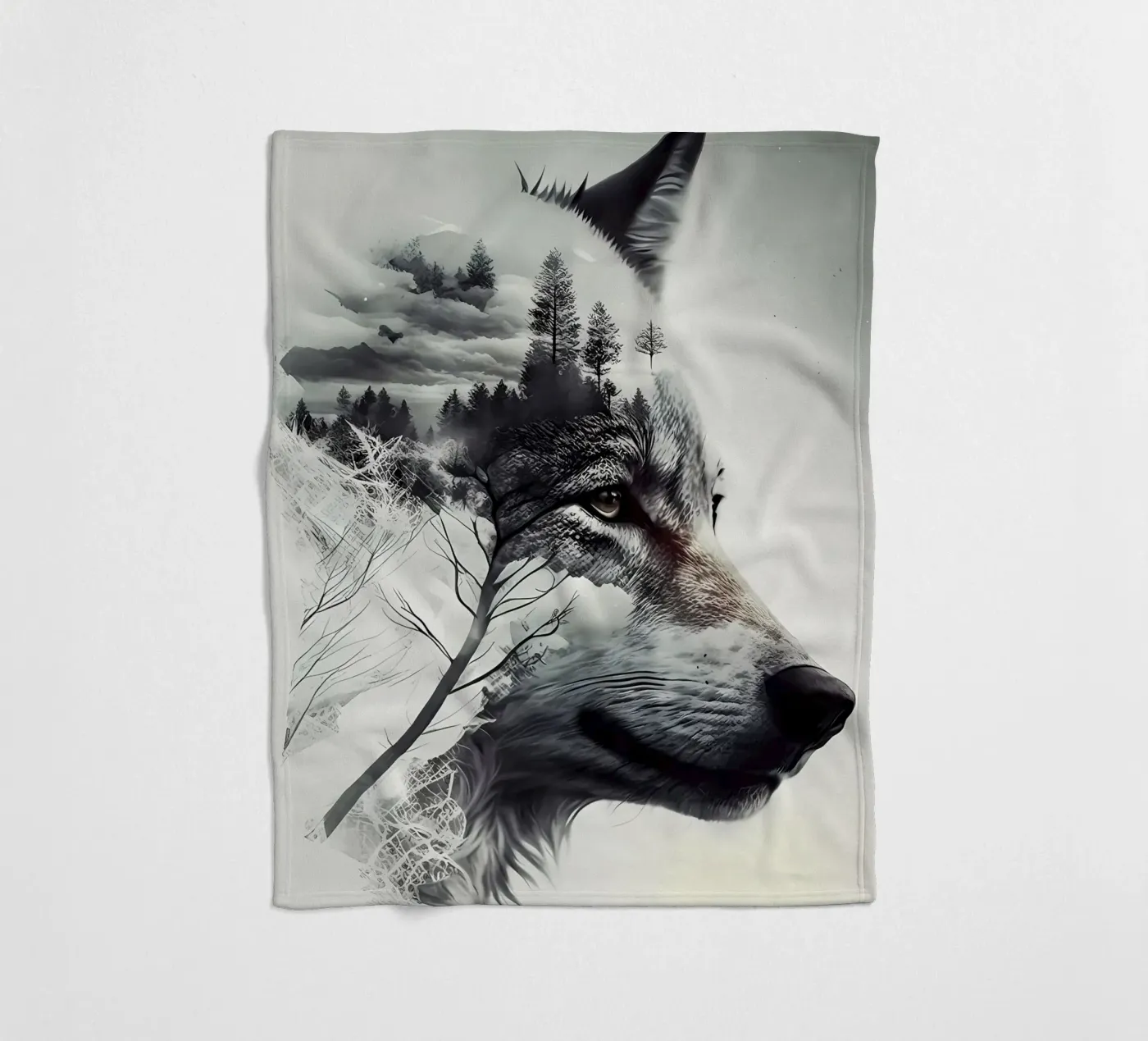Wolf Dier fleecedeken van Pierre Walton