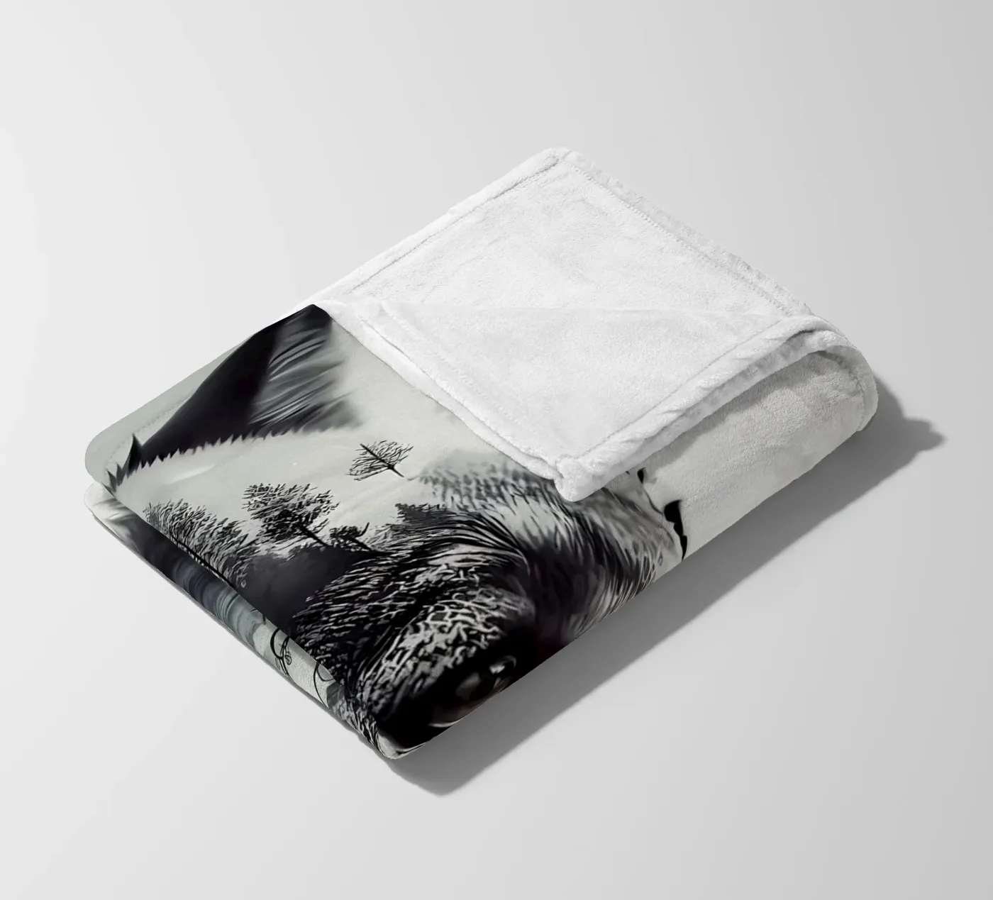 Wolf Dier fleecedeken van Pierre Walton