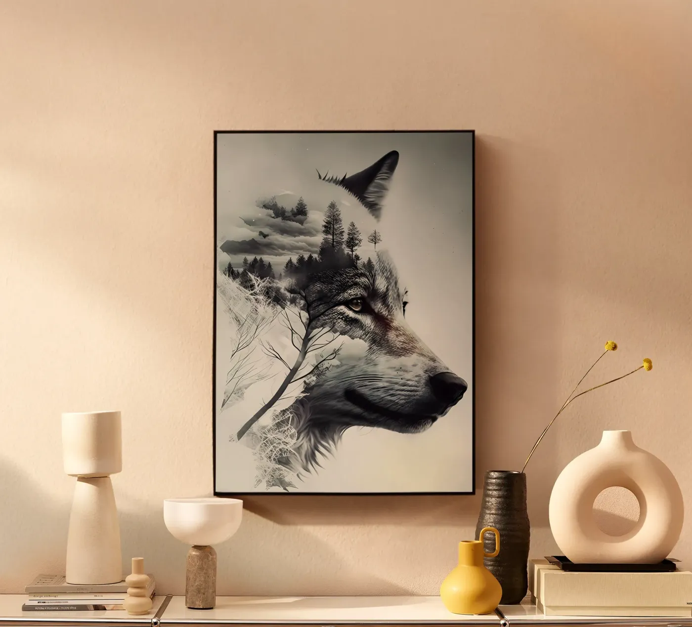 Wolf Animal plexiglass da Pierre Walton