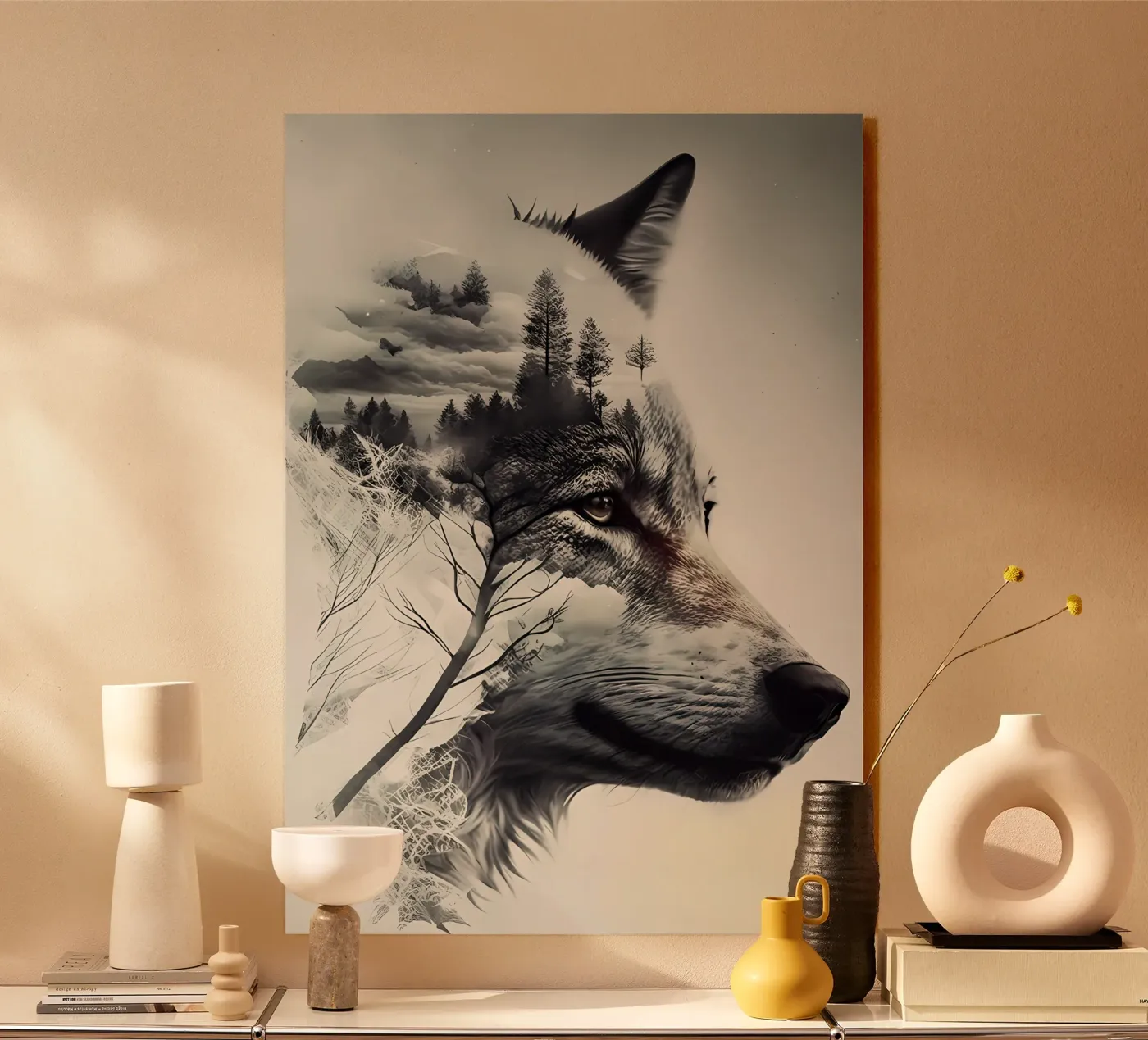 Wolf Animal plexiglass da Pierre Walton