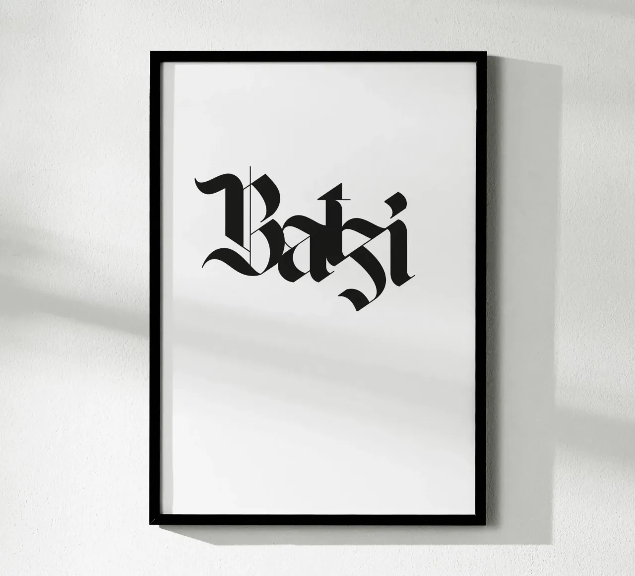 Batzi poster con telaio in plastica da Flo Klein