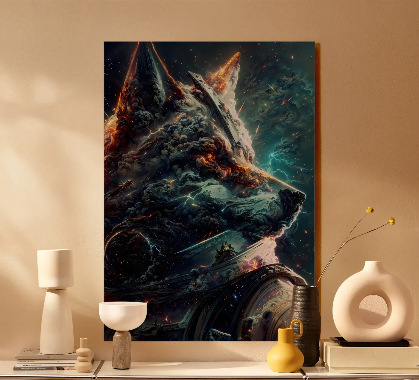 Animale lupo plexiglass da Pierre Walton