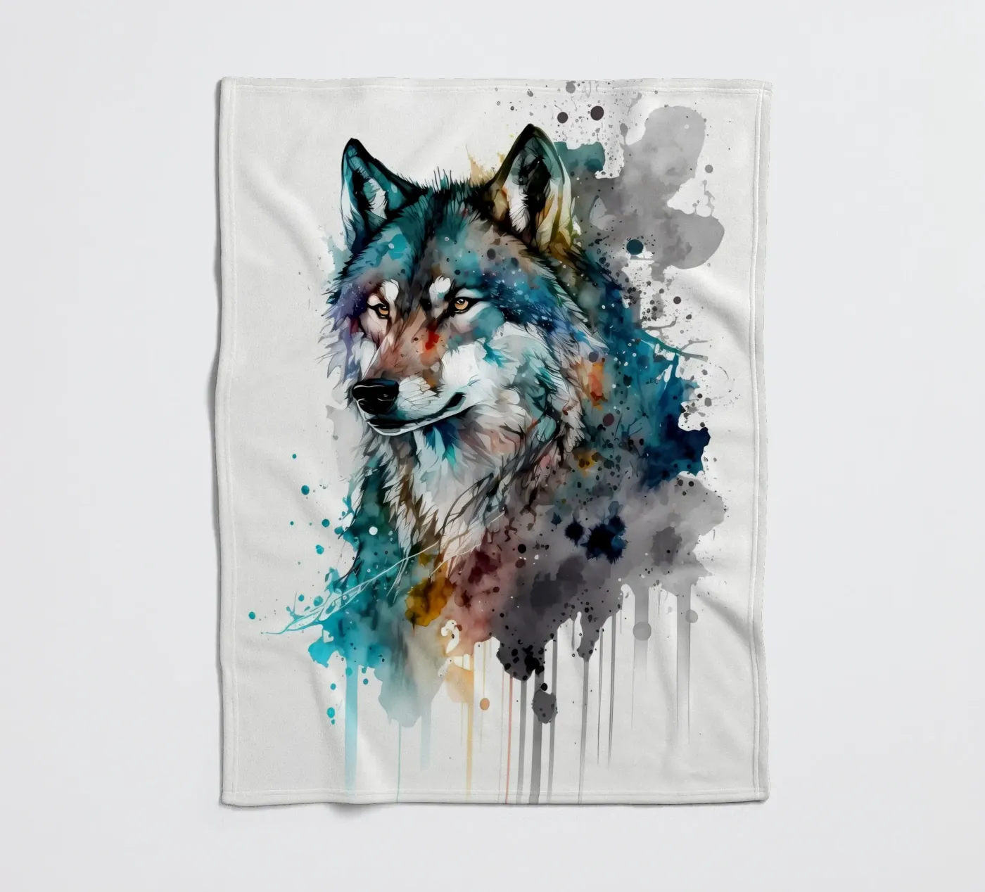 Wolf Animal fleecedeken van Pierre Walton