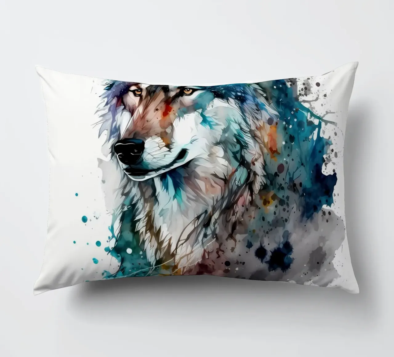 Wolf Animal decorative cushion by Pierre Walton
