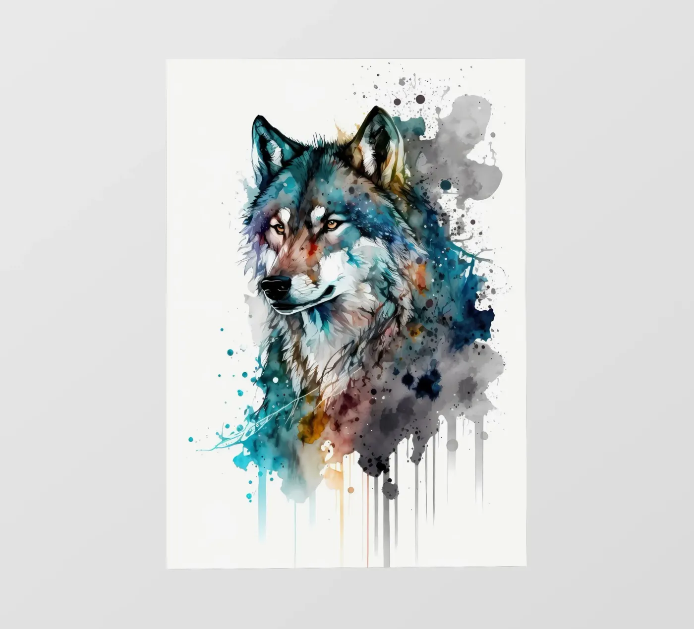 Wolf Dier fotobehang van Pierre Walton