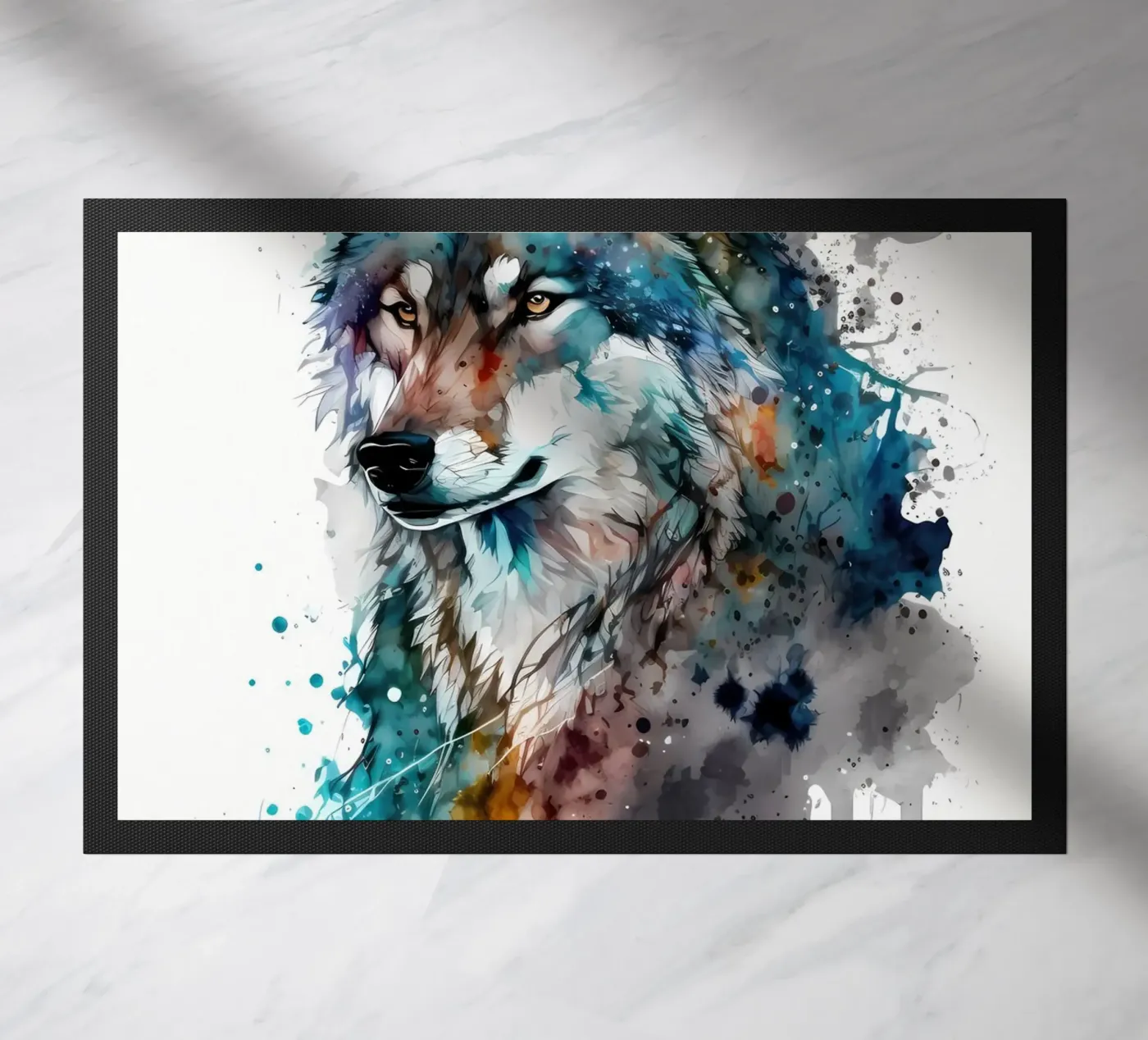 Wolf Animal deurmat van Pierre Walton