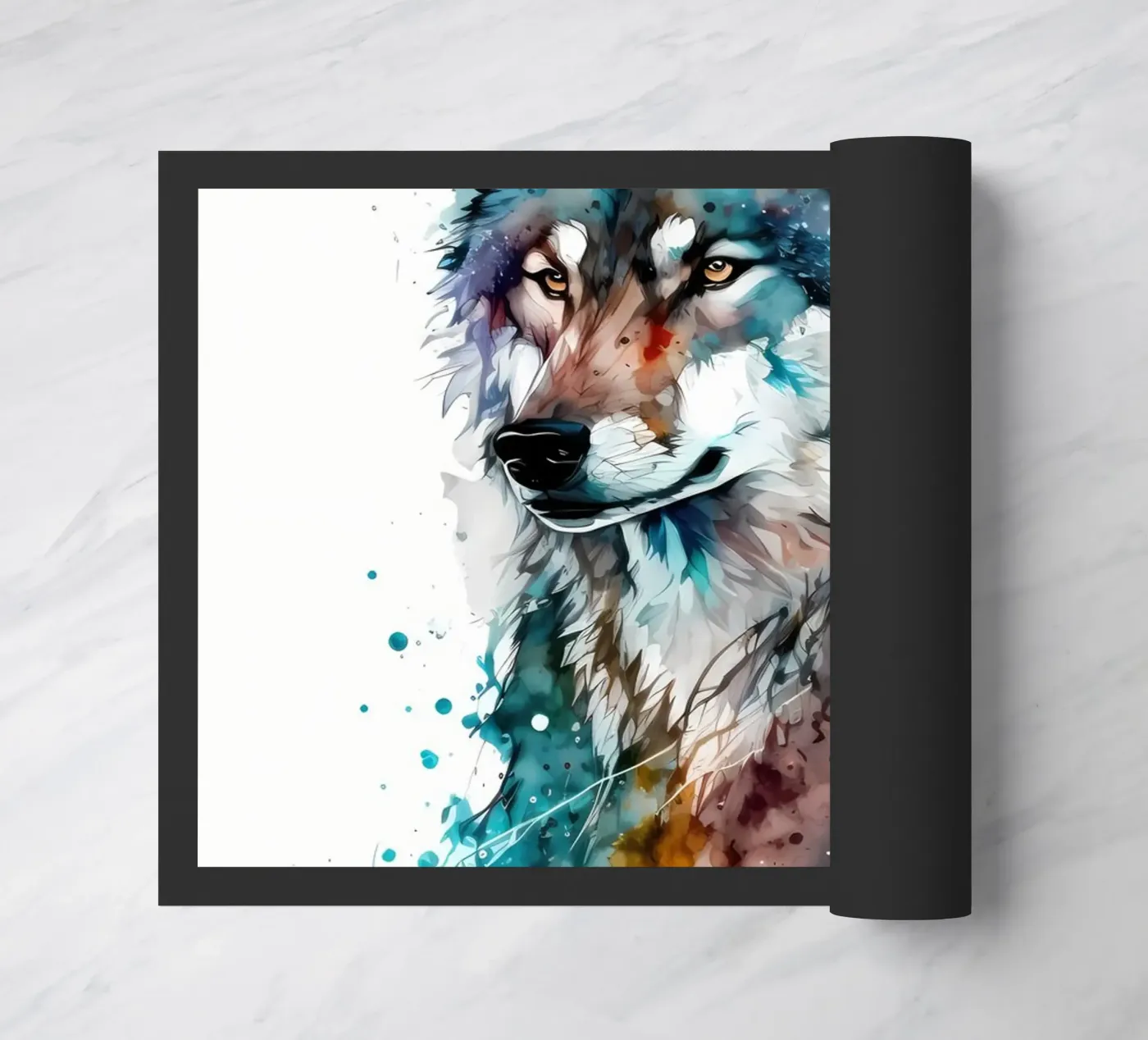 Wolf Animal deurmat van Pierre Walton