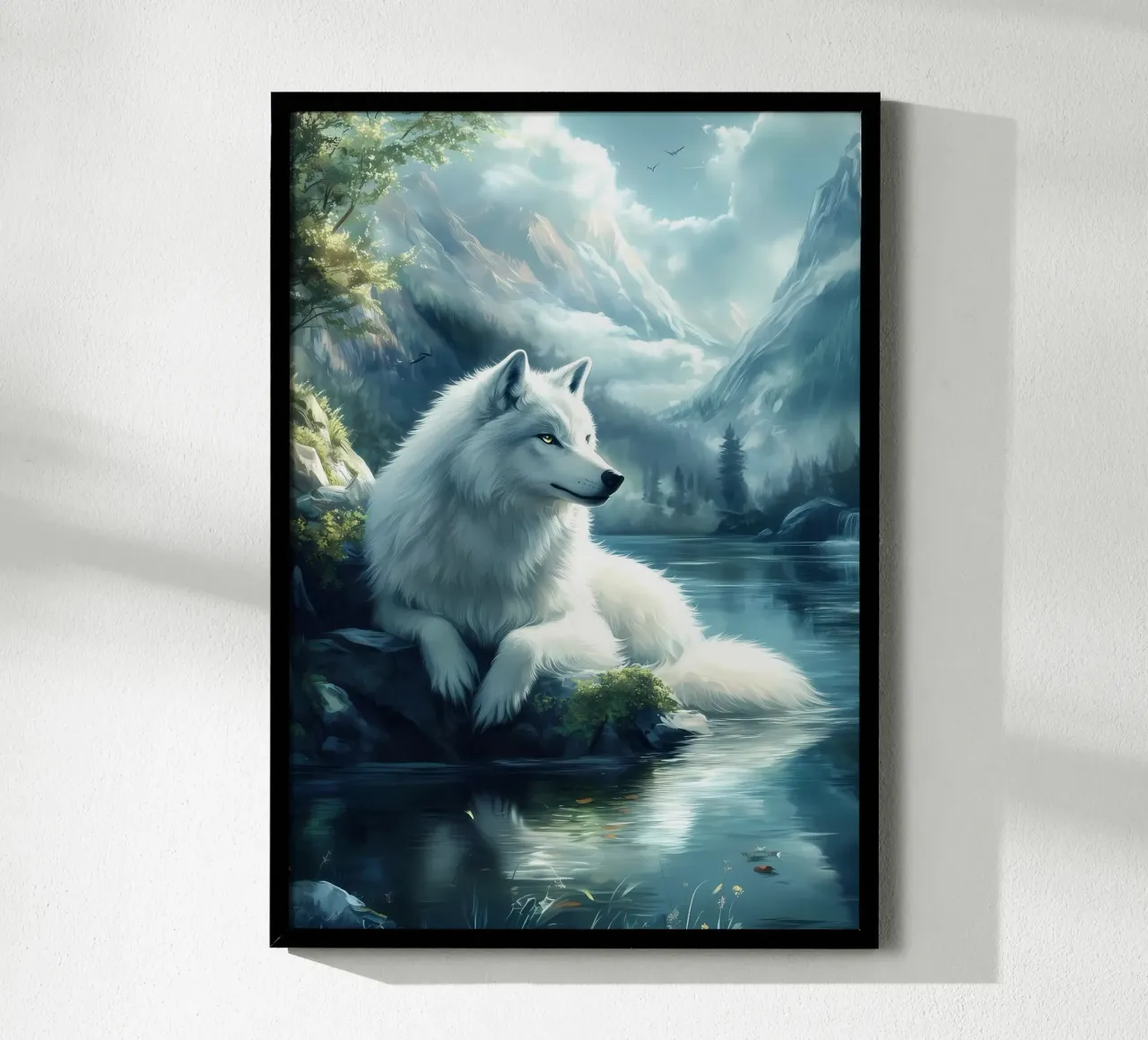 Animale lupo carta hahnemühle da Pierre Walton