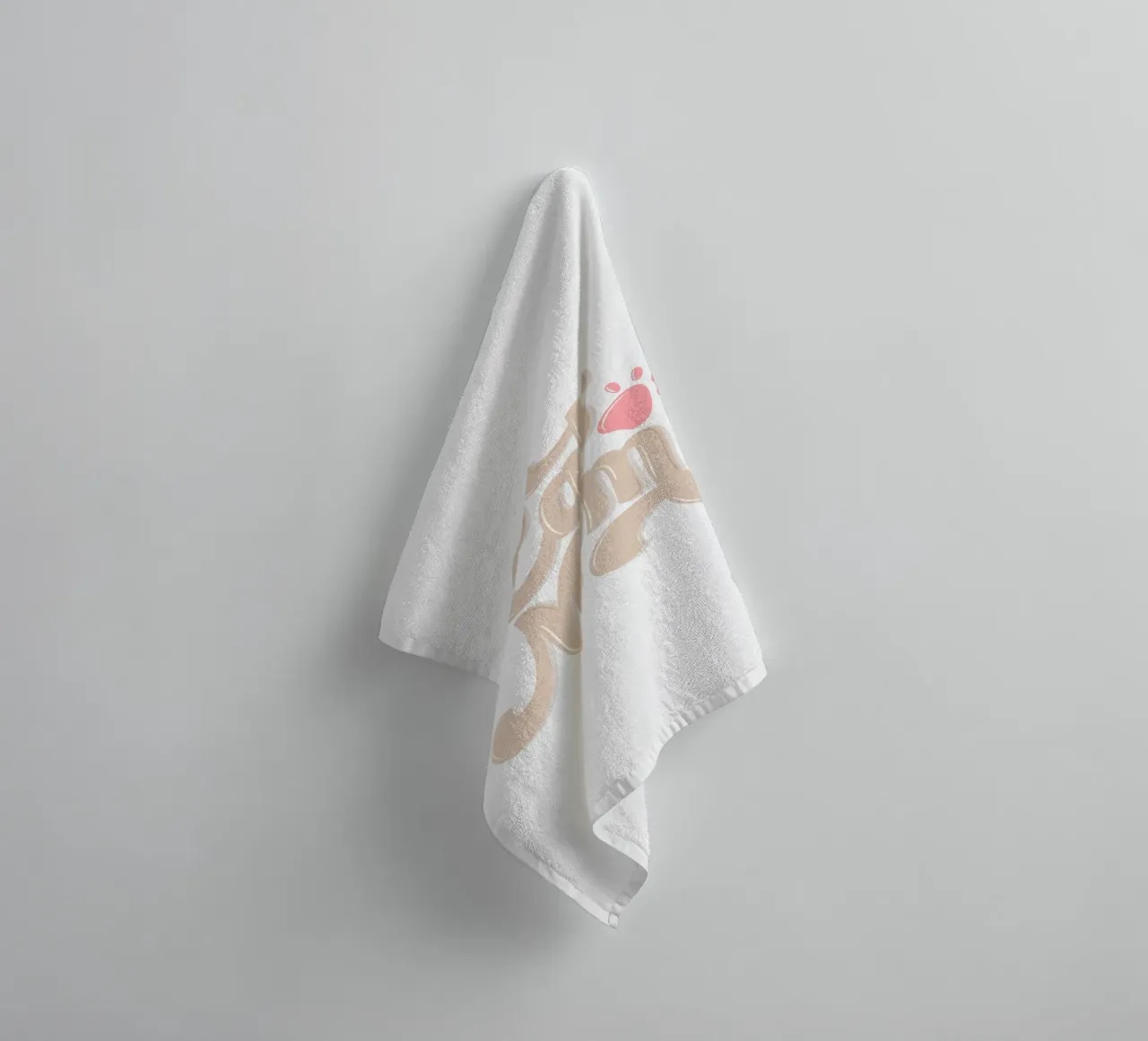 Cat Mum. With pink cat paw towel by CalliLetters
